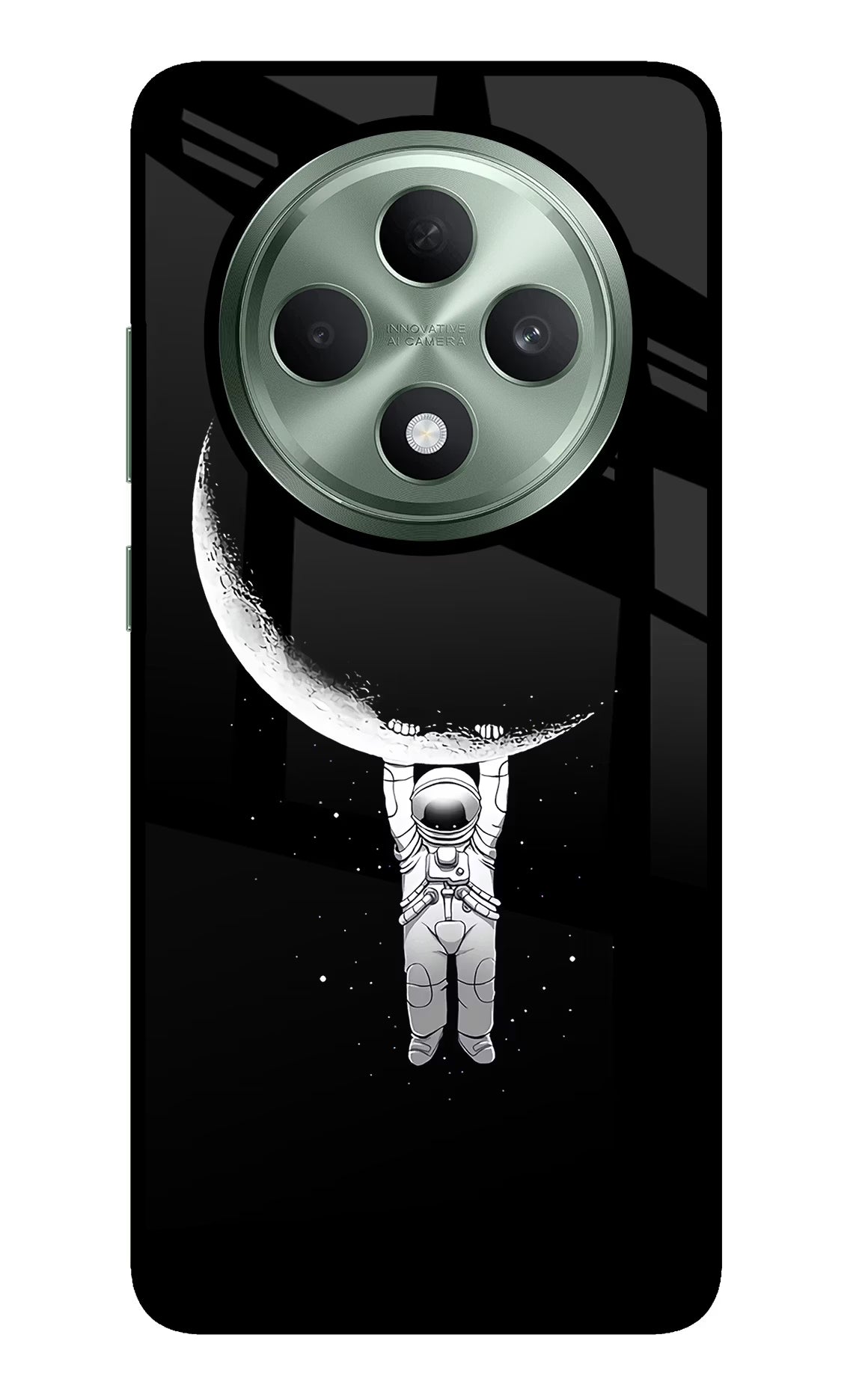 Moon Space Oppo F27 5G Glass Case - Moon Space Oppo F27 5G Glass Case Moon Space Oppo F27 5G Glass Case