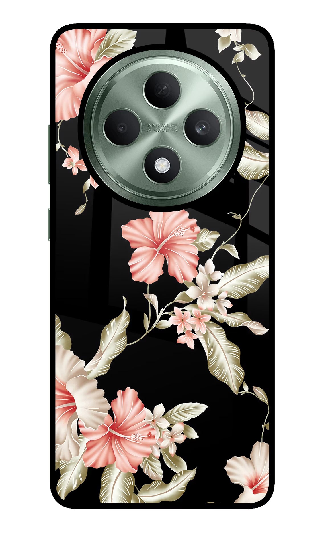 Flowers Oppo F27 5G Glass Case - Flowers Oppo F27 5G Glass Case Flowers Oppo F27 5G Glass Case