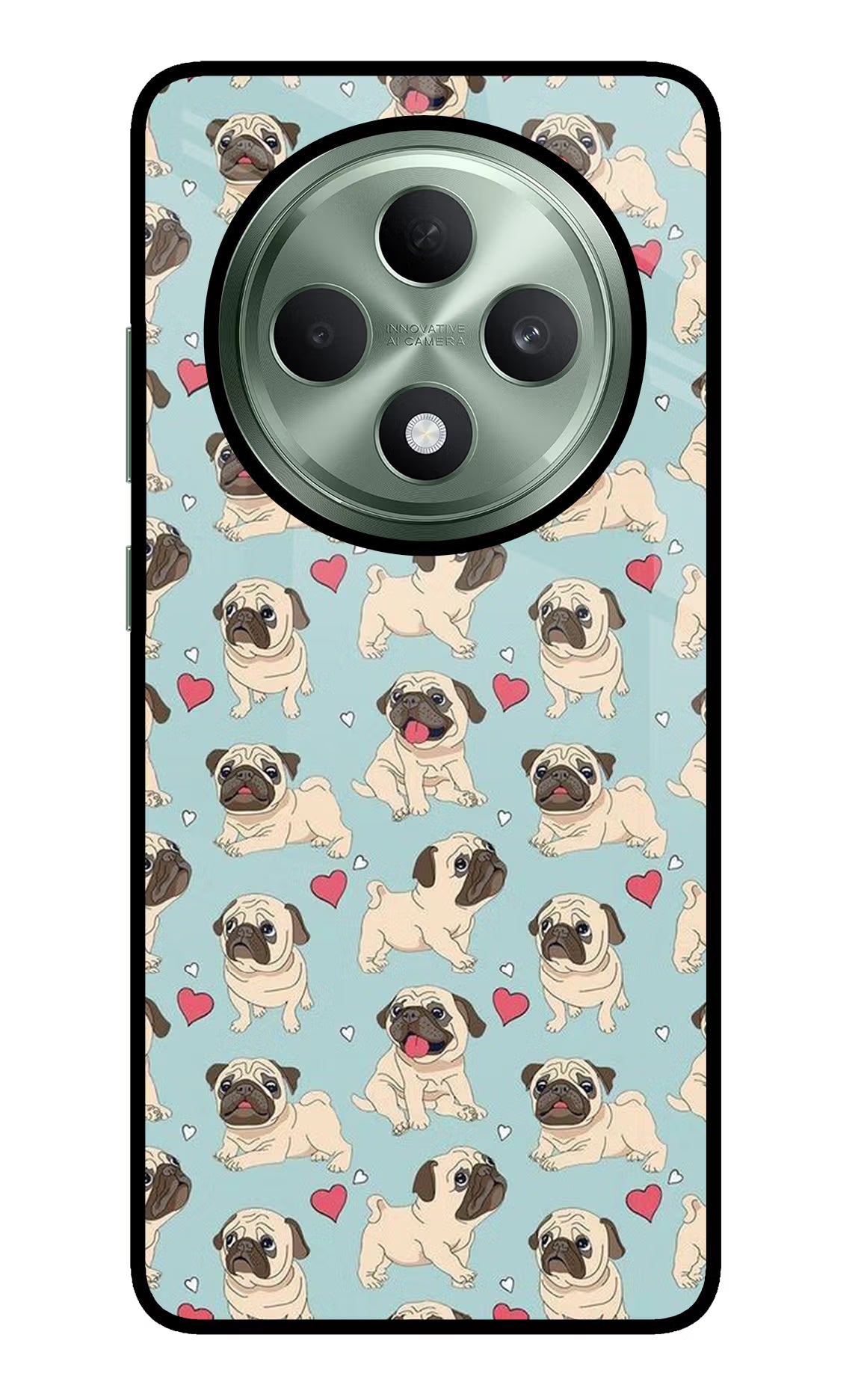 Pug Dog Oppo F27 5G Glass Case - Pug Dog Oppo F27 5G Glass Case Pug Dog Oppo F27 5G Glass Case
