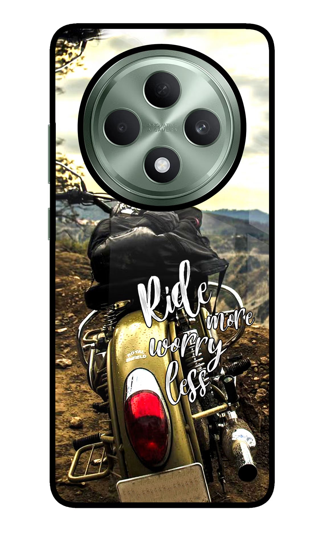 Ride More Worry Less Oppo F27 5G Glass Case - Ride More Worry Less Oppo F27 5G Glass Case Ride More Worry Less Oppo F27 5G Glass Case