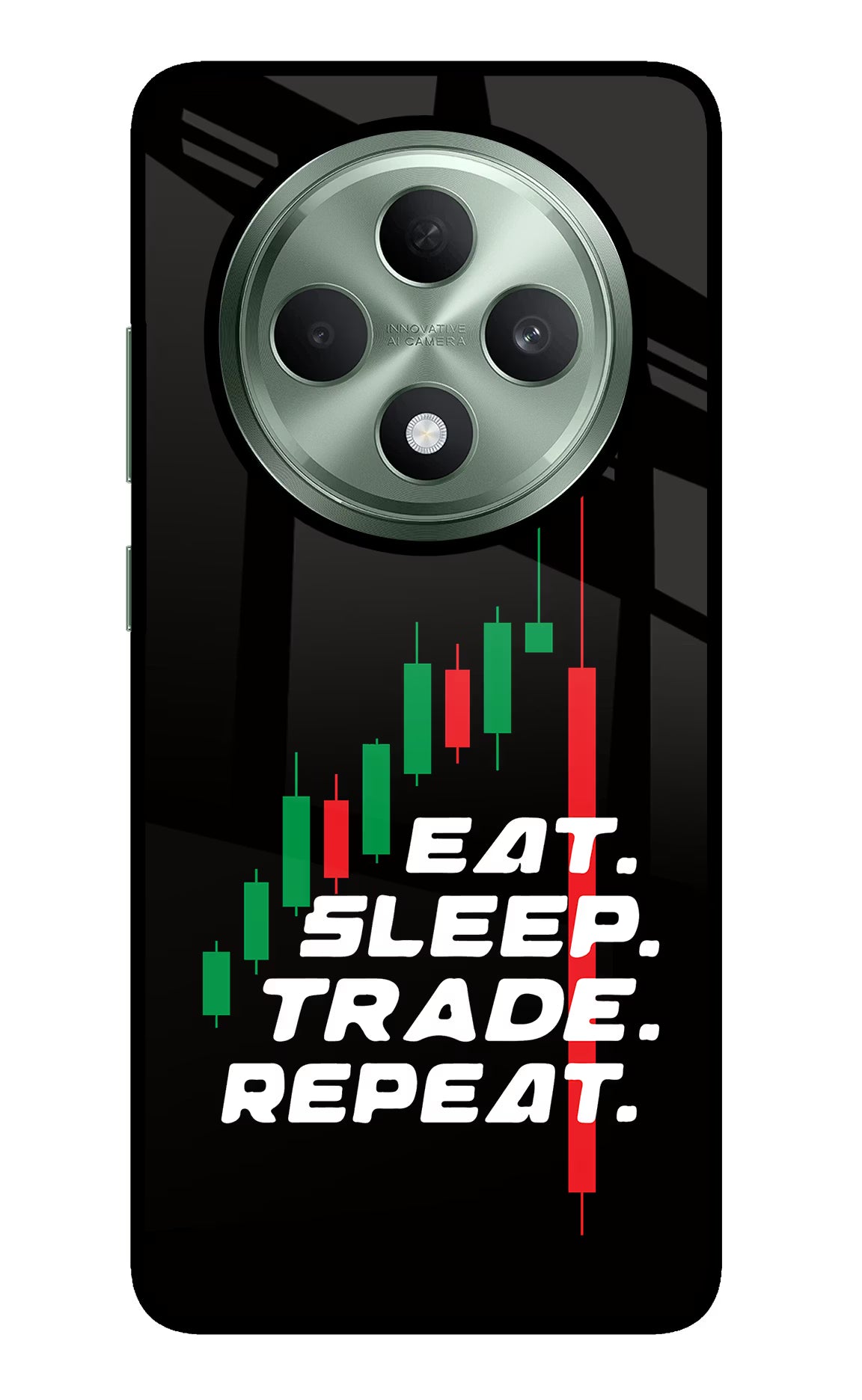 Eat Sleep Trade Repeat Oppo F27 5G Glass Case - Eat Sleep Trade Repeat Oppo F27 5G Glass Case Eat Sleep Trade Repeat Oppo F27 5G Glass Case