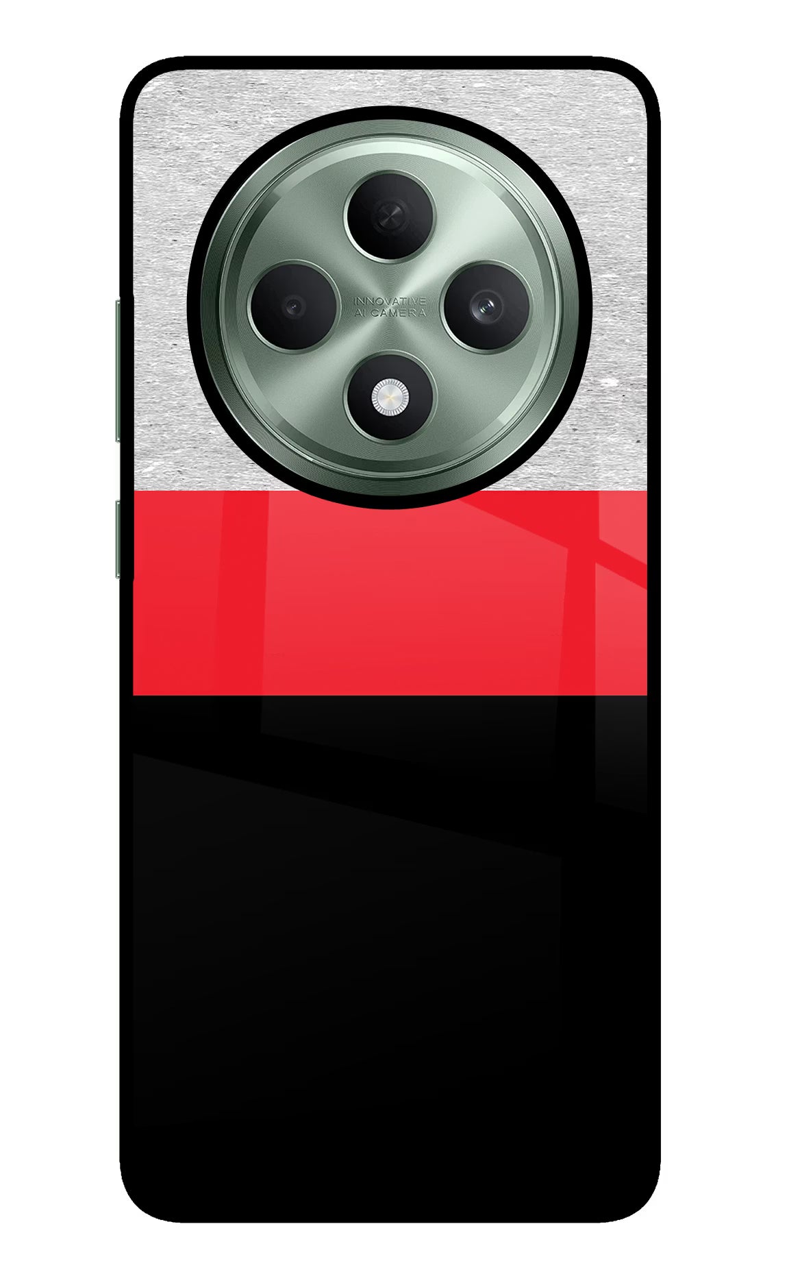 Tri Color Pattern Oppo F27 5G Glass Case - Tri Color Pattern Oppo F27 5G Glass Case Tri Color Pattern Oppo F27 5G Glass Case