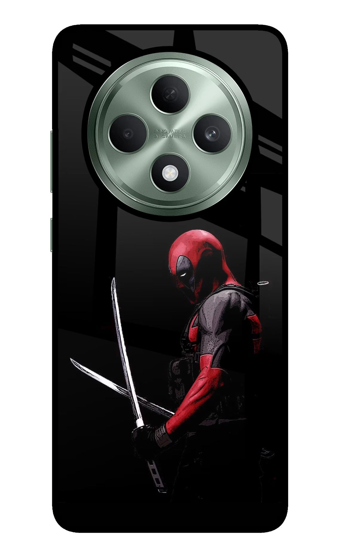 Deadpool Oppo F27 5G Glass Case - Deadpool Oppo F27 5G Glass Case Deadpool Oppo F27 5G Glass Case