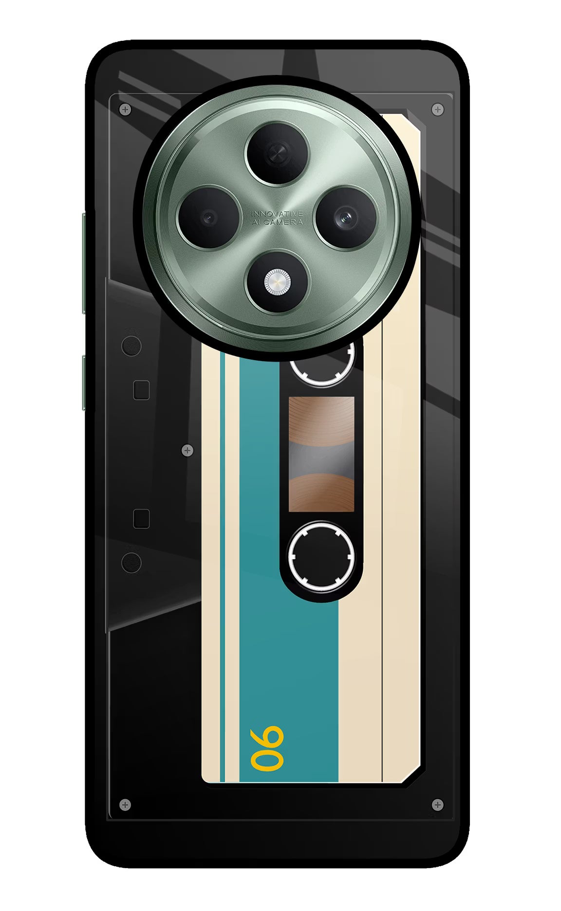 Cassette Oppo F27 5G Glass Case - Cassette Oppo F27 5G Glass Case Cassette Oppo F27 5G Glass Case