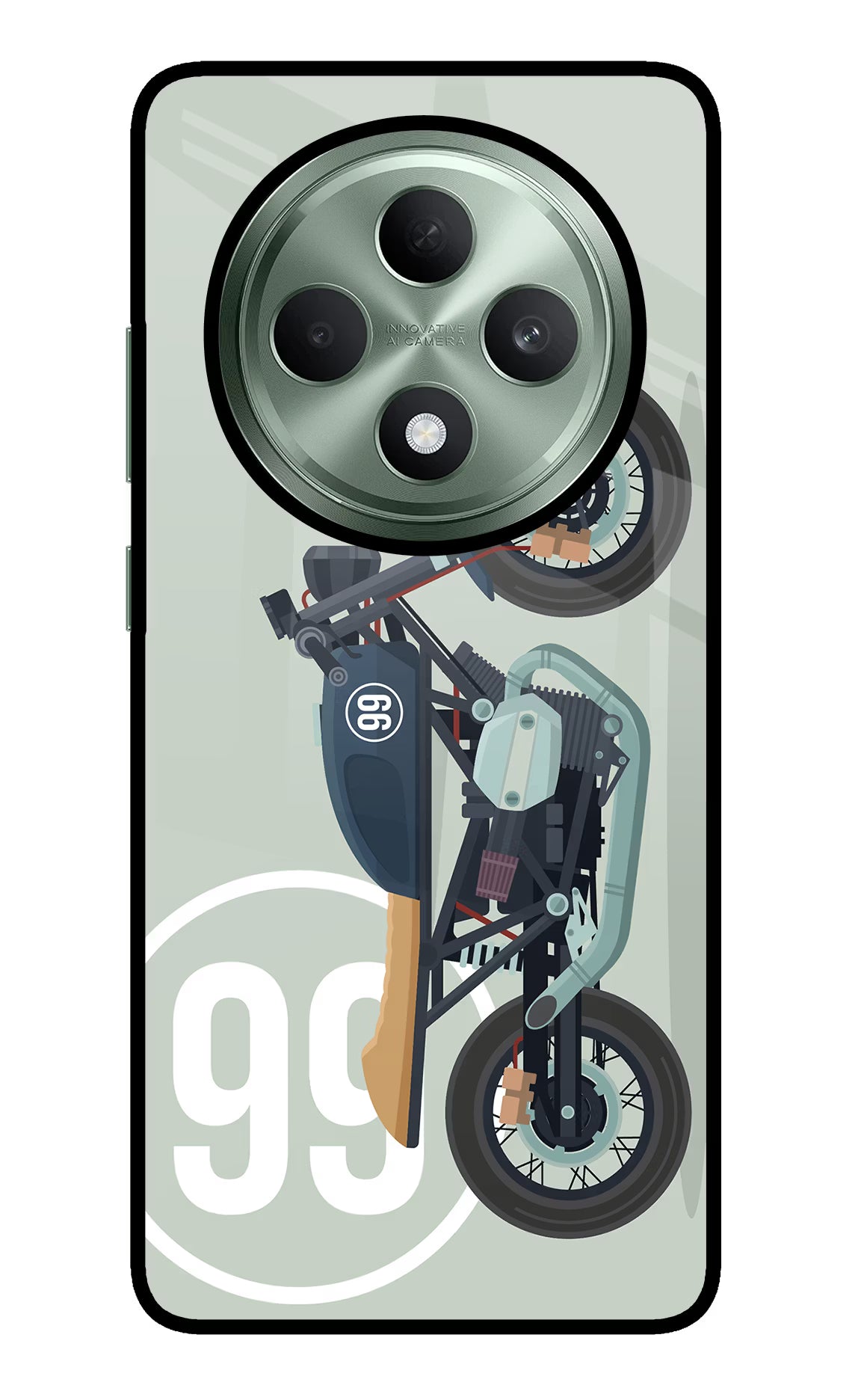 Classic Cafe Racer 99 Oppo F27 5G Glass Case - Classic Cafe Racer 99 Oppo F27 5G Glass Case Classic Cafe Racer 99 Oppo F27 5G Glass Case