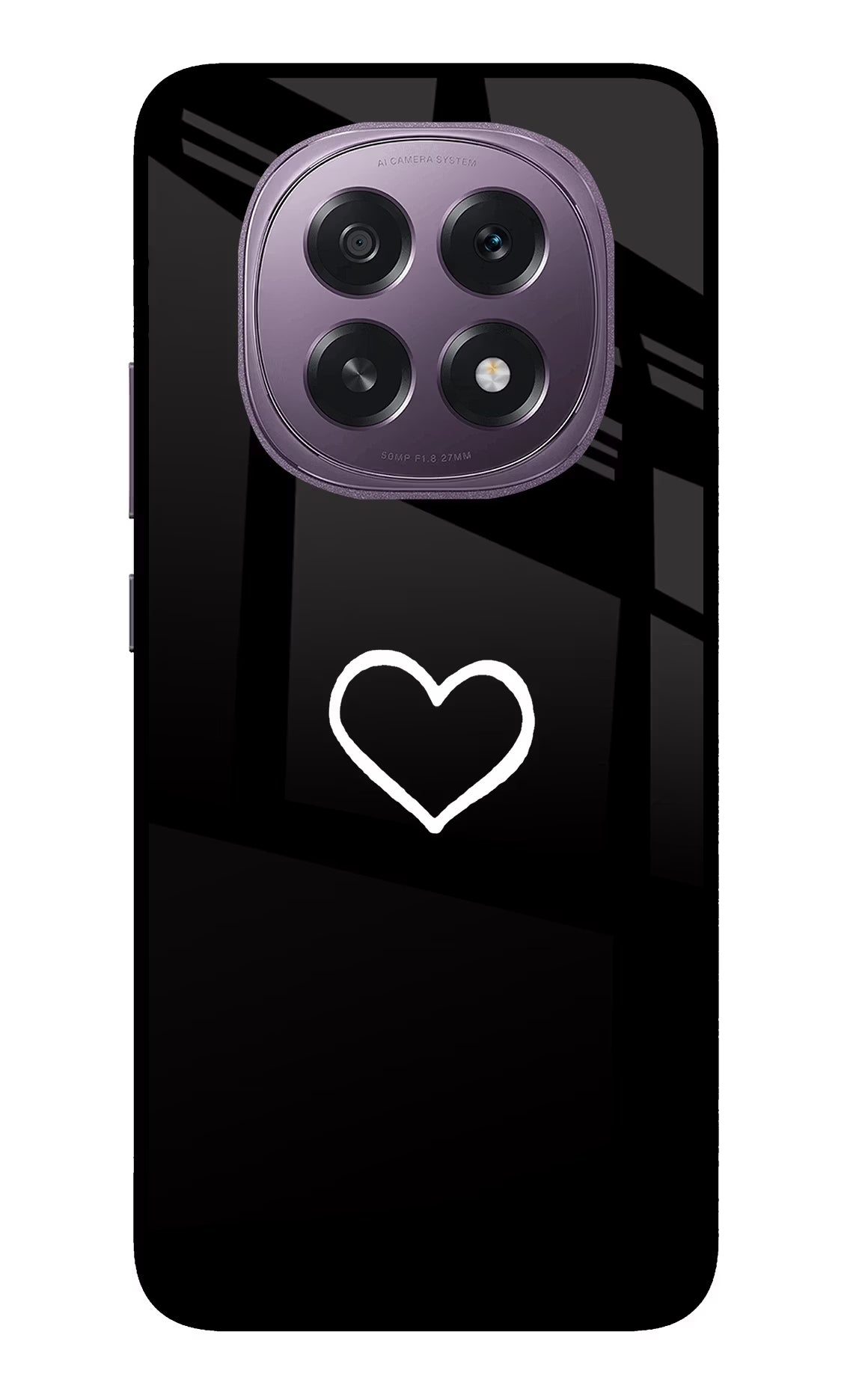 Heart Oppo F29 5G Glass Case Back Cover by Casekaro