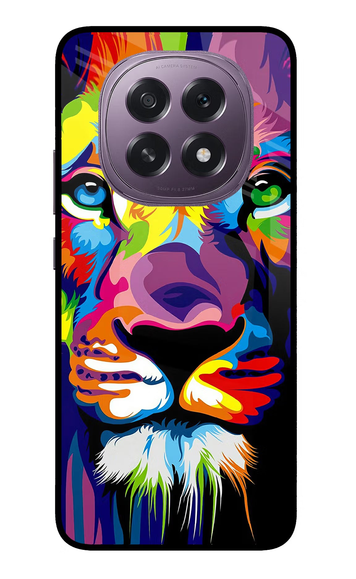 Lion Oppo F29 5G Glass Case Back Cover by Casekaro
