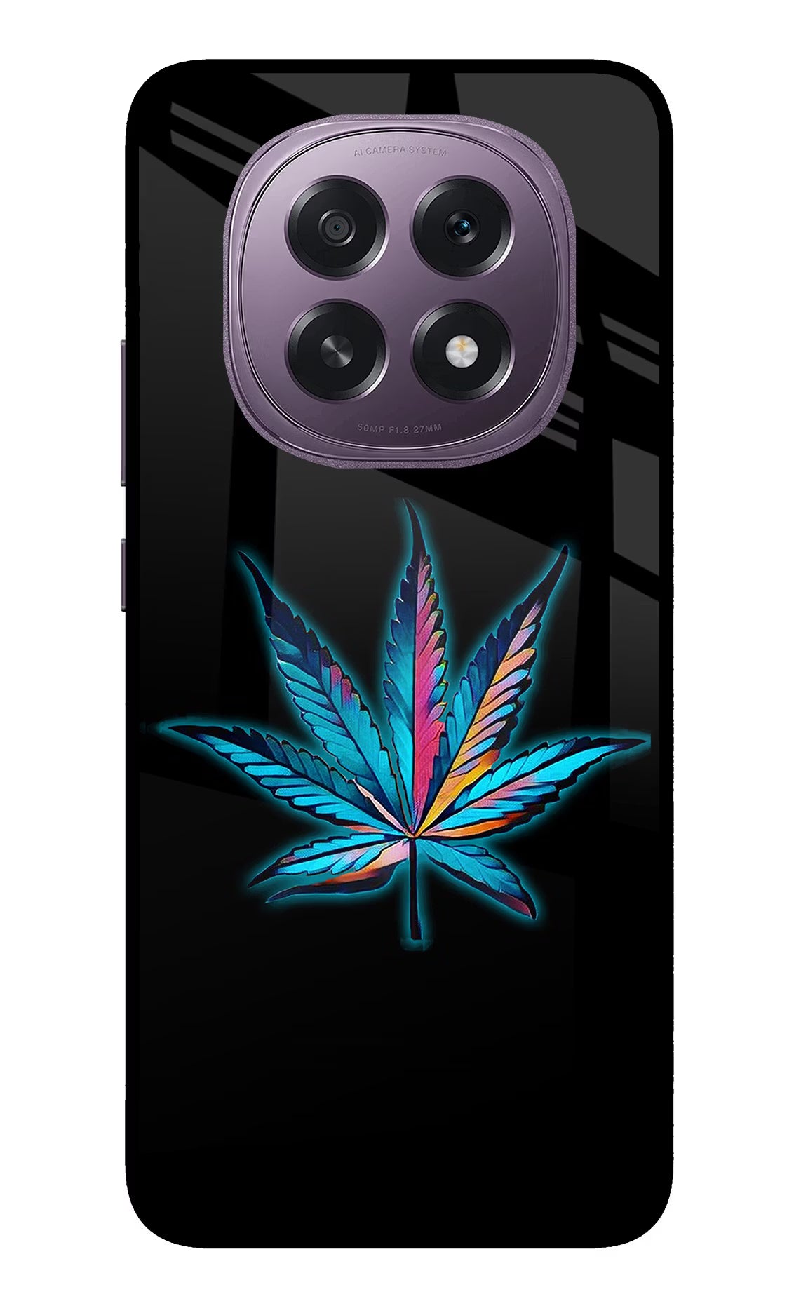 Weed Oppo F29 5G Glass Case Back Cover by Casekaro