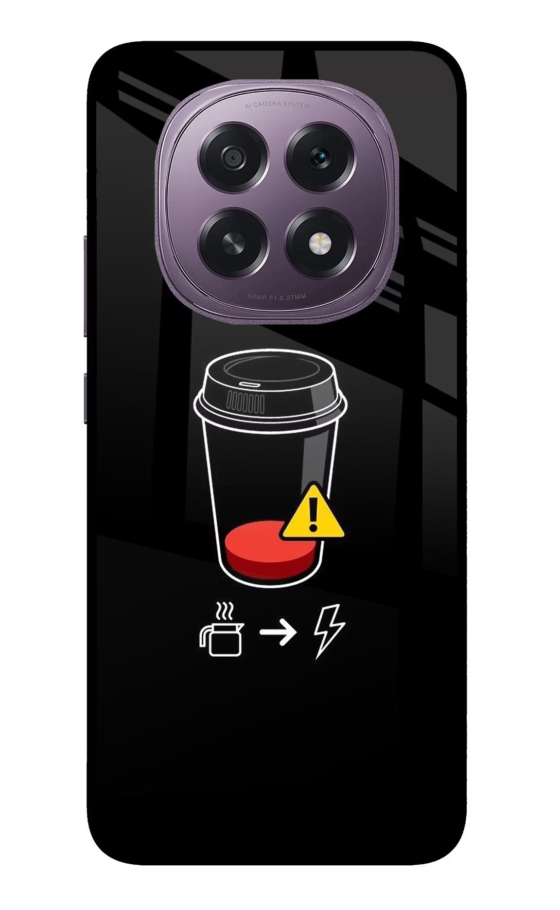 Coffee Oppo F29 5G Glass Case - Coffee Oppo F29 5G Glass Case Coffee Oppo F29 5G Glass Case