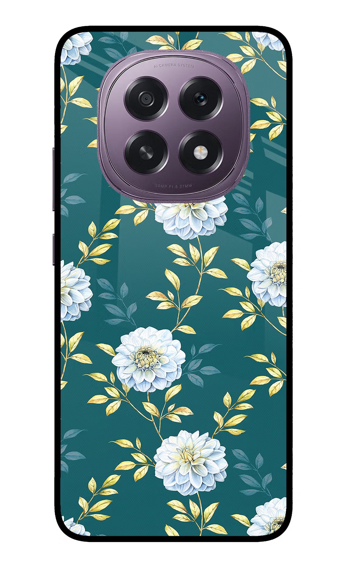 Flowers Oppo F29 5G Glass Case Back Cover by Casekaro