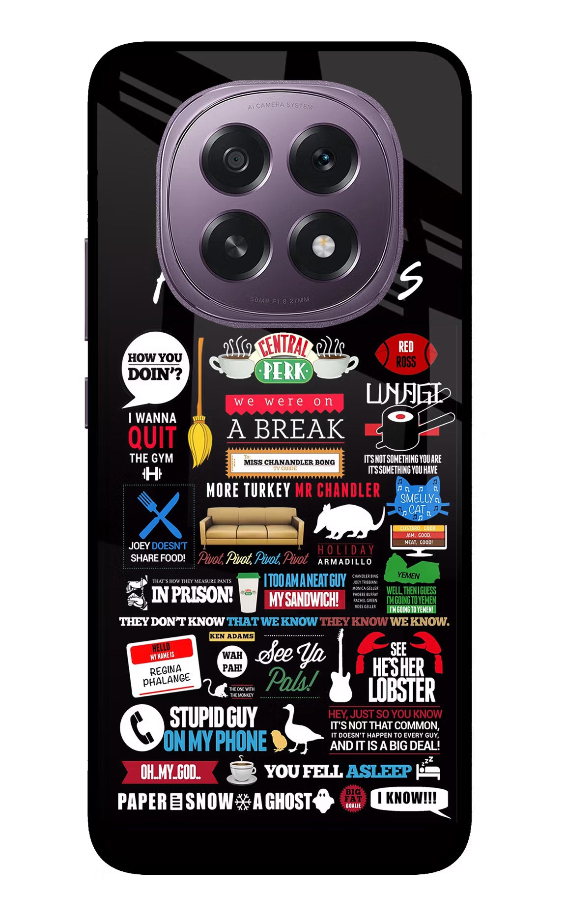 FRIENDS Oppo F29 5G Glass Case Back Cover by Casekaro