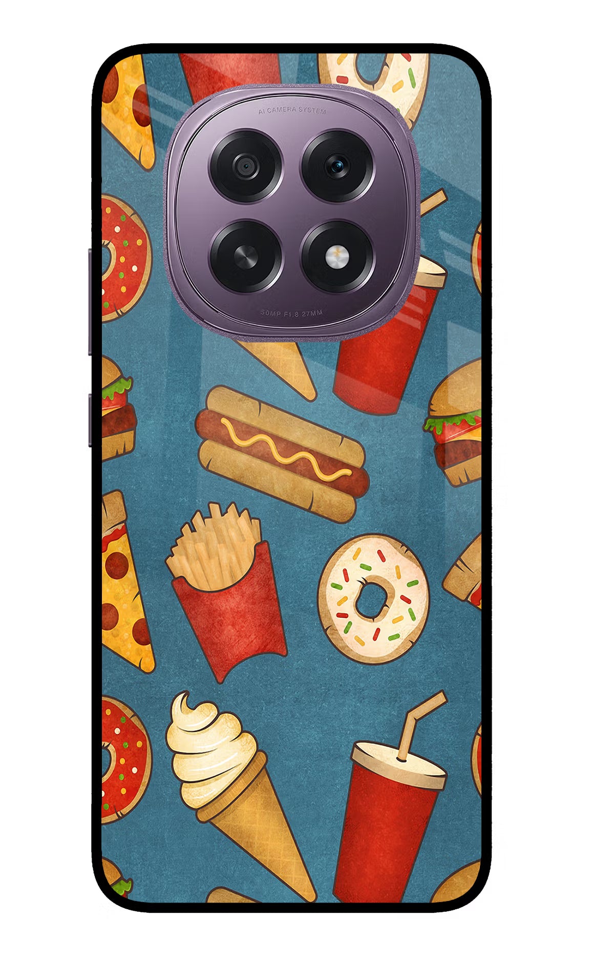 Foodie Oppo F29 5G Glass Case Back Cover by Casekaro