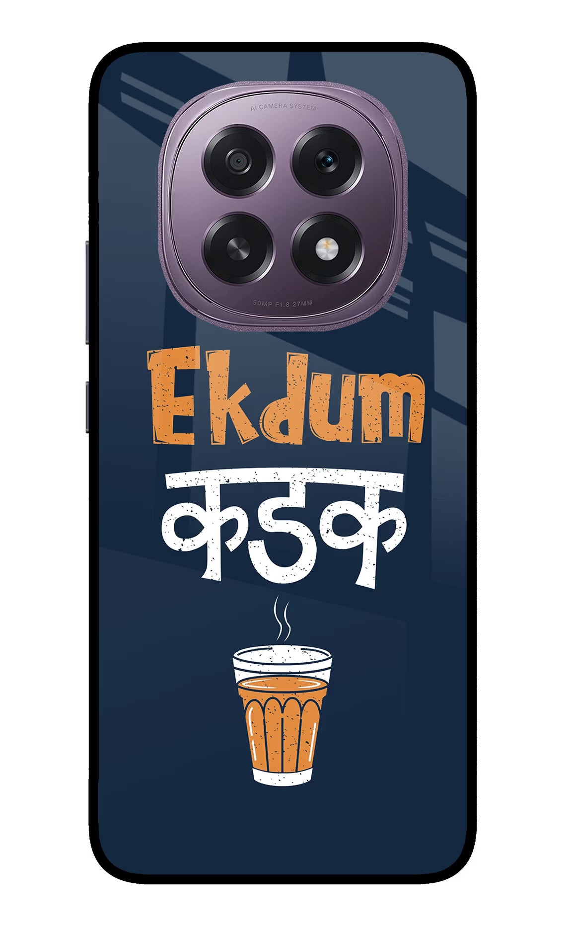 Ekdum Kadak Chai Oppo F29 5G Back Cover - Ekdum Kadak Chai Oppo F29 5G Glass Case Back Cover by Casekaro Ekdum Kadak Chai Oppo F29 5G Glass Case Back Cover by Casekaro