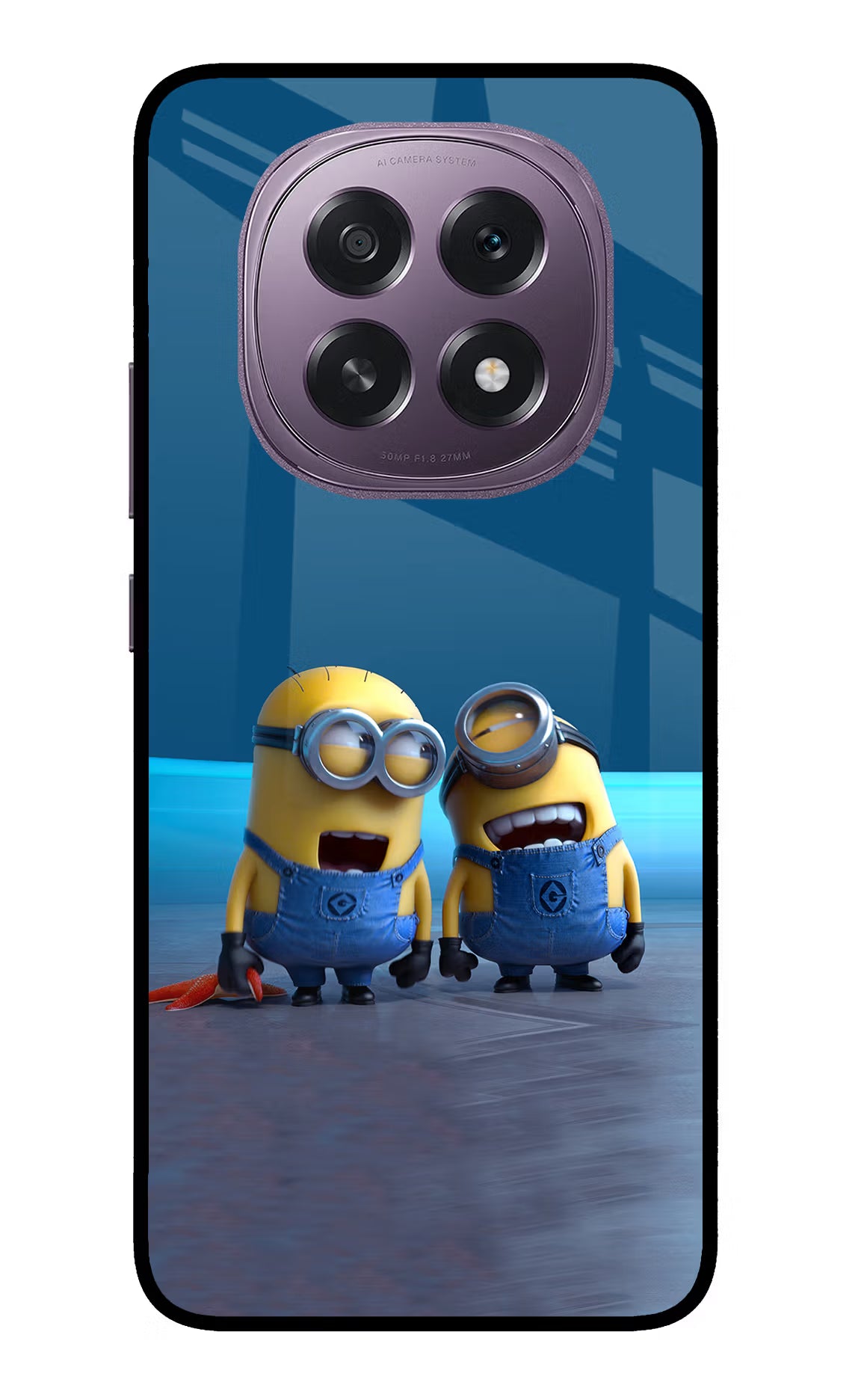 Minion Laughing Oppo F29 5G Glass Case - Minion Laughing Oppo F29 5G Glass Case Minion Laughing Oppo F29 5G Glass Case