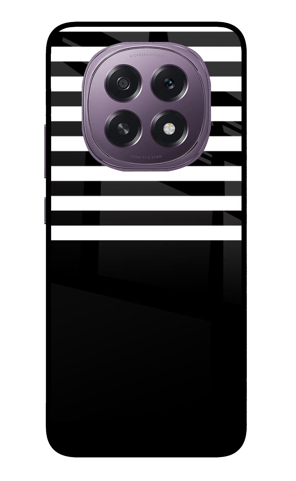 Black and White Print Oppo F29 5G Glass Case - Black and White Print Oppo F29 5G Glass Case Black and White Print Oppo F29 5G Glass Case