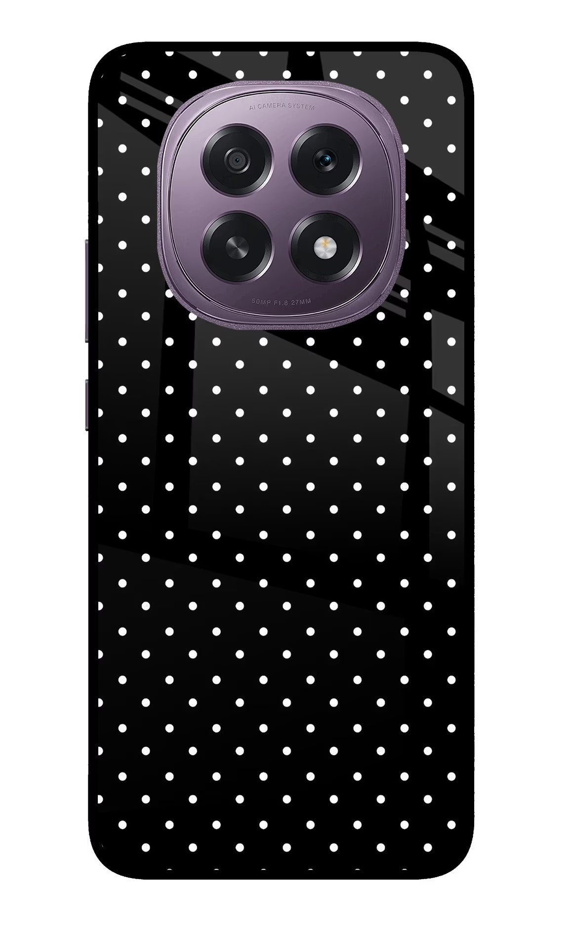 White Dots Oppo F29 5G Back Cover - White Dots Oppo F29 5G Glass Case Back Cover by Casekaro White Dots Oppo F29 5G Glass Case Back Cover by Casekaro