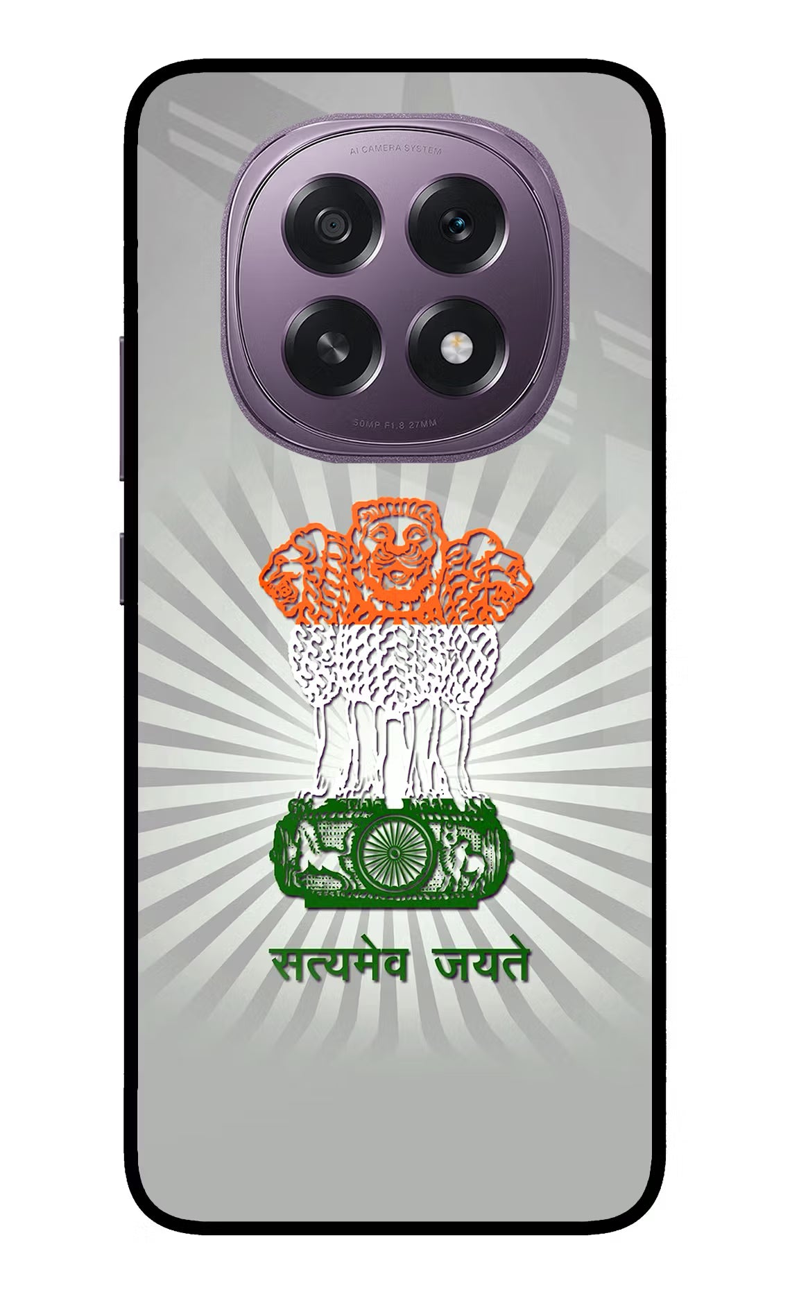 Satyamev Jayate Art Oppo F29 5G Glass Case Back Cover by Casekaro