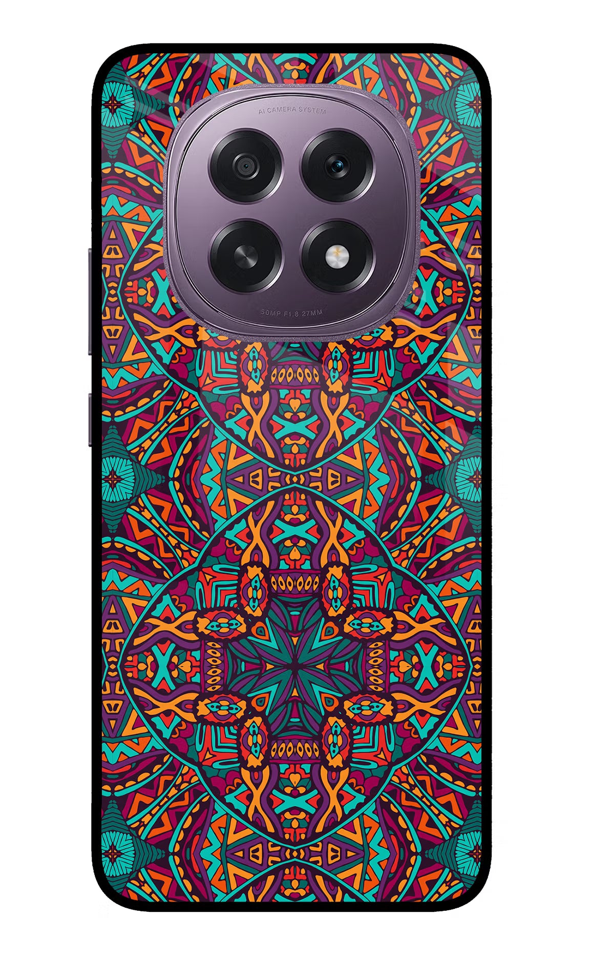 Colour Mandala Oppo F29 5G Glass Case Back Cover by Casekaro