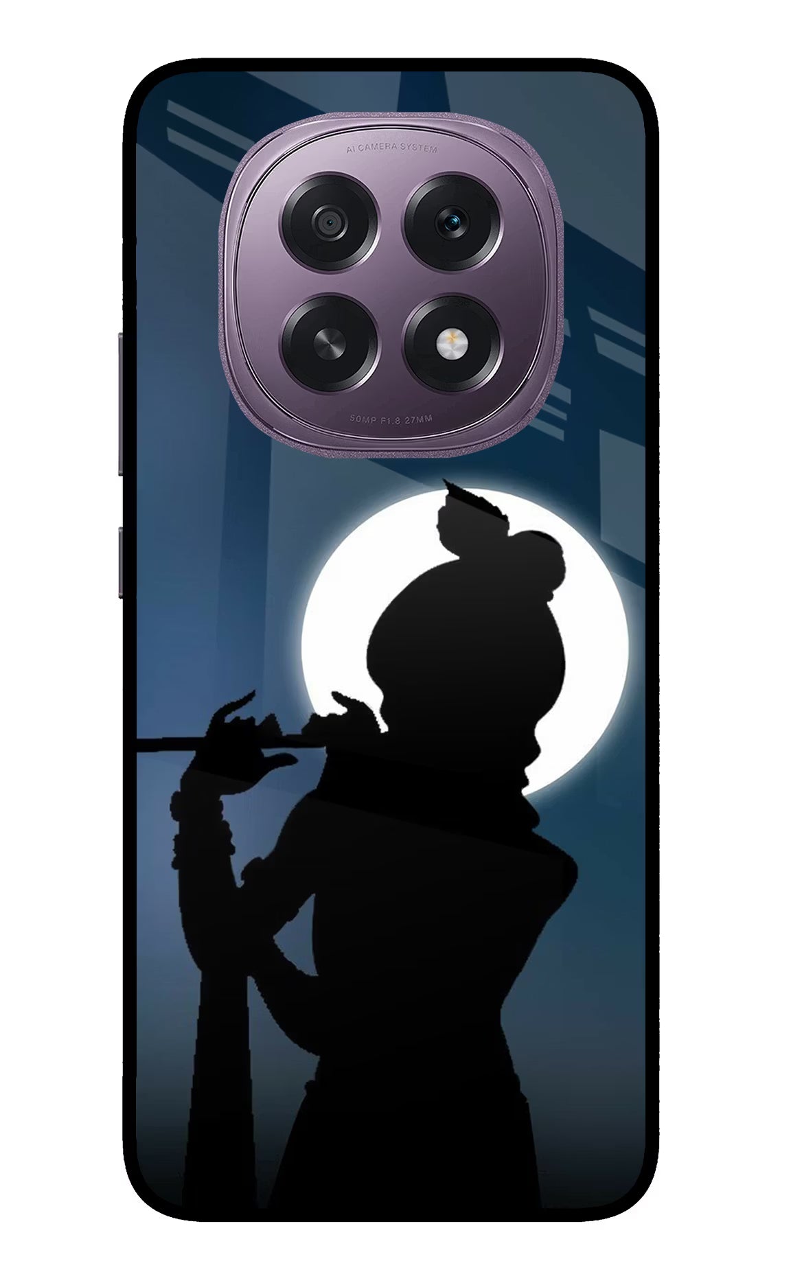 Shri Krishna Silhouette Oppo F29 5G Glass Case - Shri Krishna Silhouette Oppo F29 5G Glass Case Shri Krishna Silhouette Oppo F29 5G Glass Case