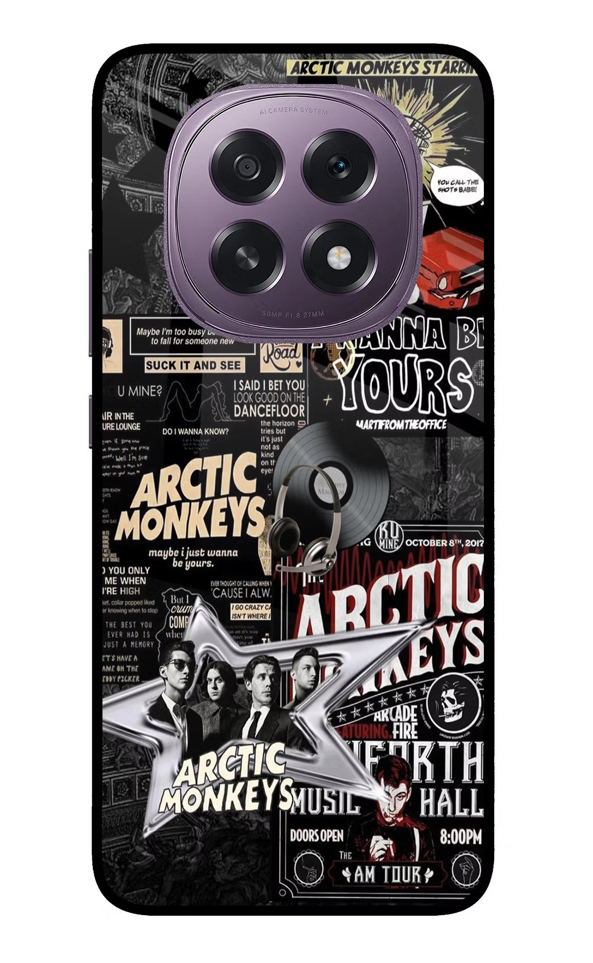 Arctic Monkeys Oppo F29 5G Glass Case Back Cover by Casekaro