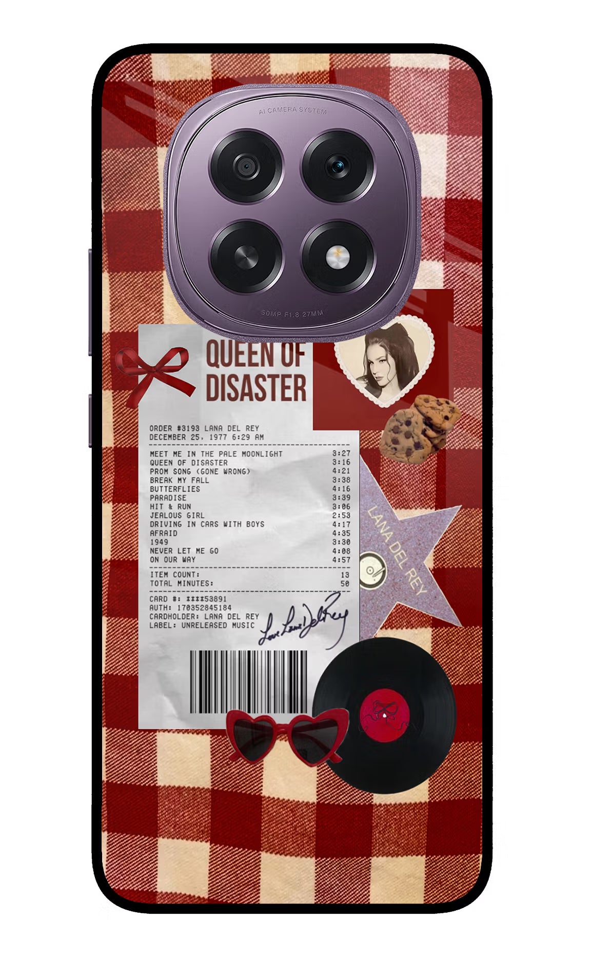 Queen of Disaster Oppo F29 5G Glass Case Back Cover by Casekaro