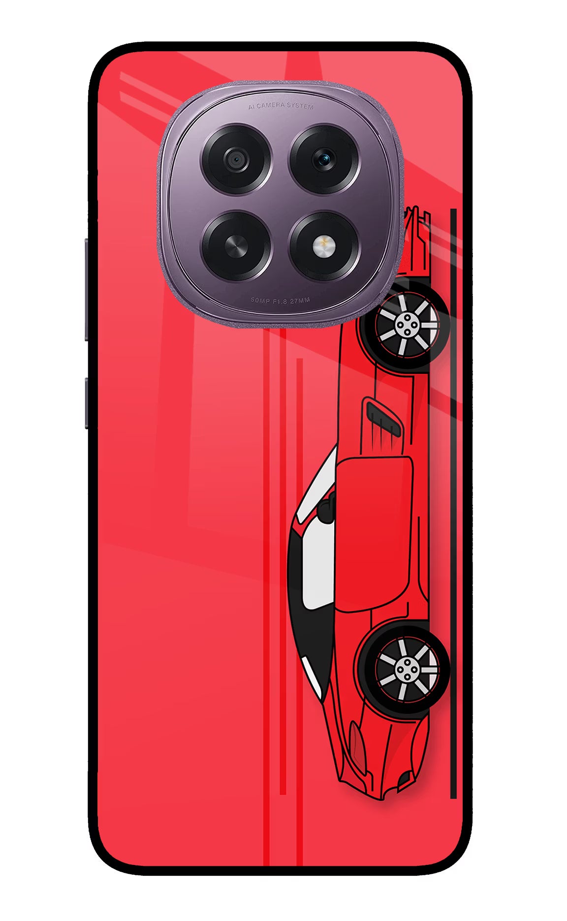 Red Velocity Oppo F29 5G Glass Case - Red Velocity Oppo F29 5G Glass Case Red Velocity Oppo F29 5G Glass Case