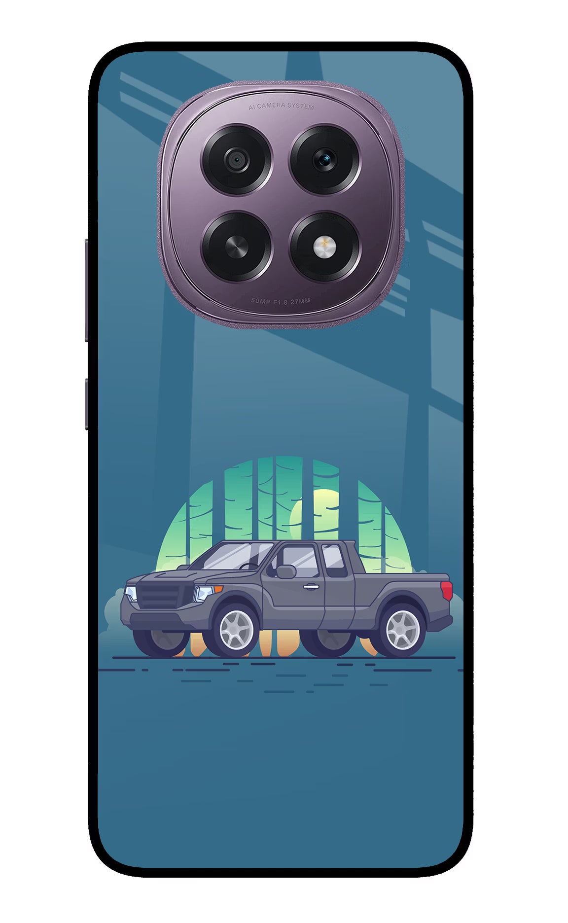 Retro Garage Vibe Oppo F29 5G Glass Case - Retro Garage Vibe Oppo F29 5G Glass Case Retro Garage Vibe Oppo F29 5G Glass Case