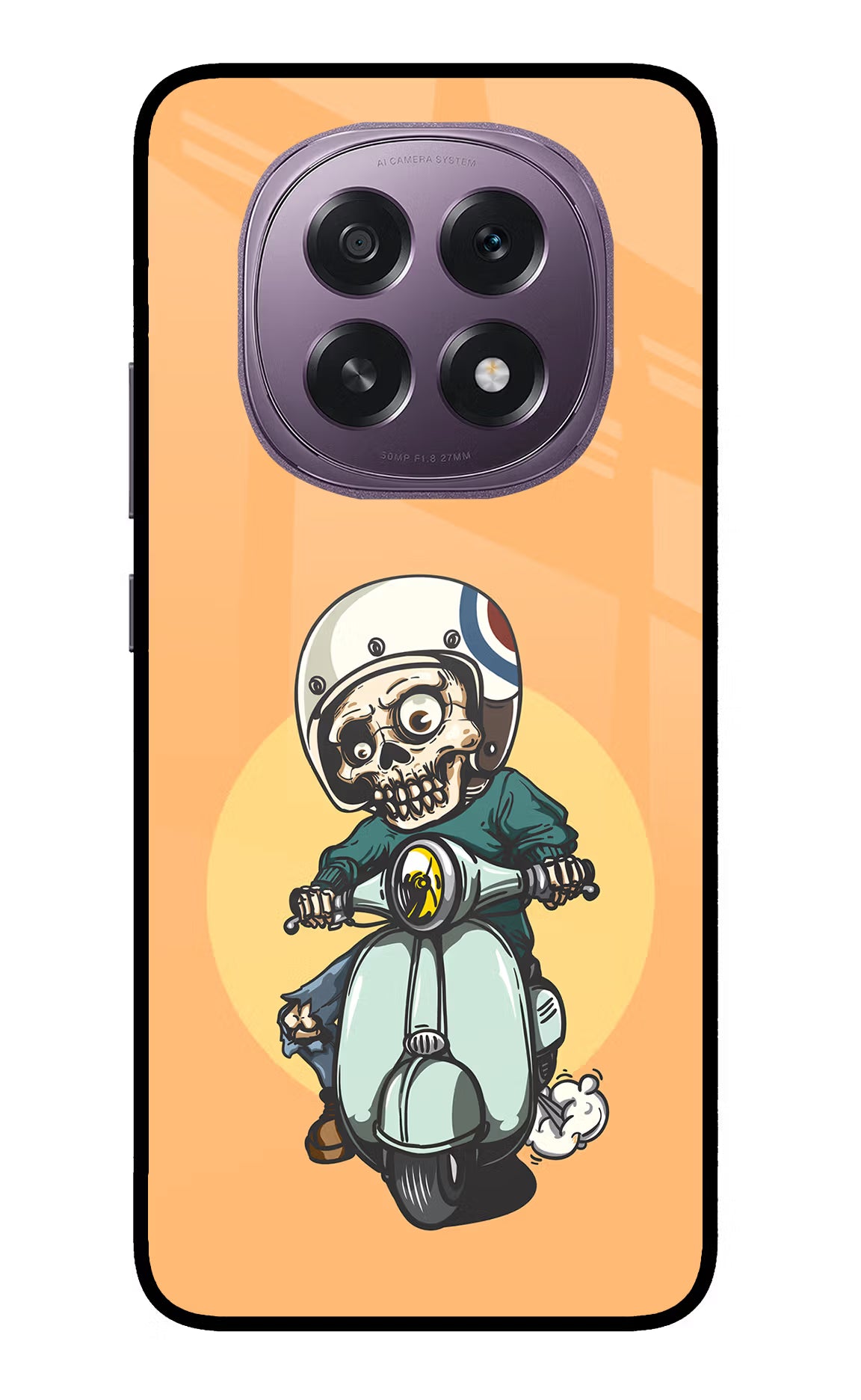 Undead Biker Oppo F29 5G Glass Case Back Cover by Casekaro