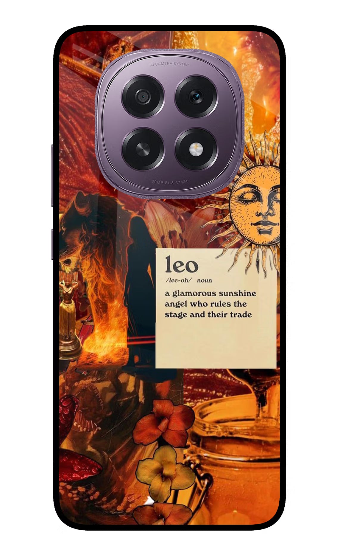 Leo Zodiac Oppo F29 5G Glass Case - Leo Zodiac Oppo F29 5G Glass Case Leo Zodiac Oppo F29 5G Glass Case