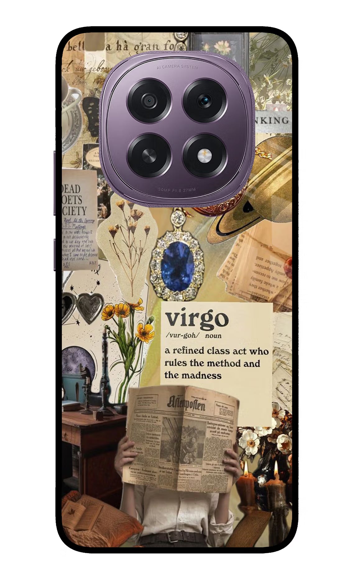 Virgo Zodiac Oppo F29 5G Glass Case - Virgo Zodiac Oppo F29 5G Glass Case Virgo Zodiac Oppo F29 5G Glass Case