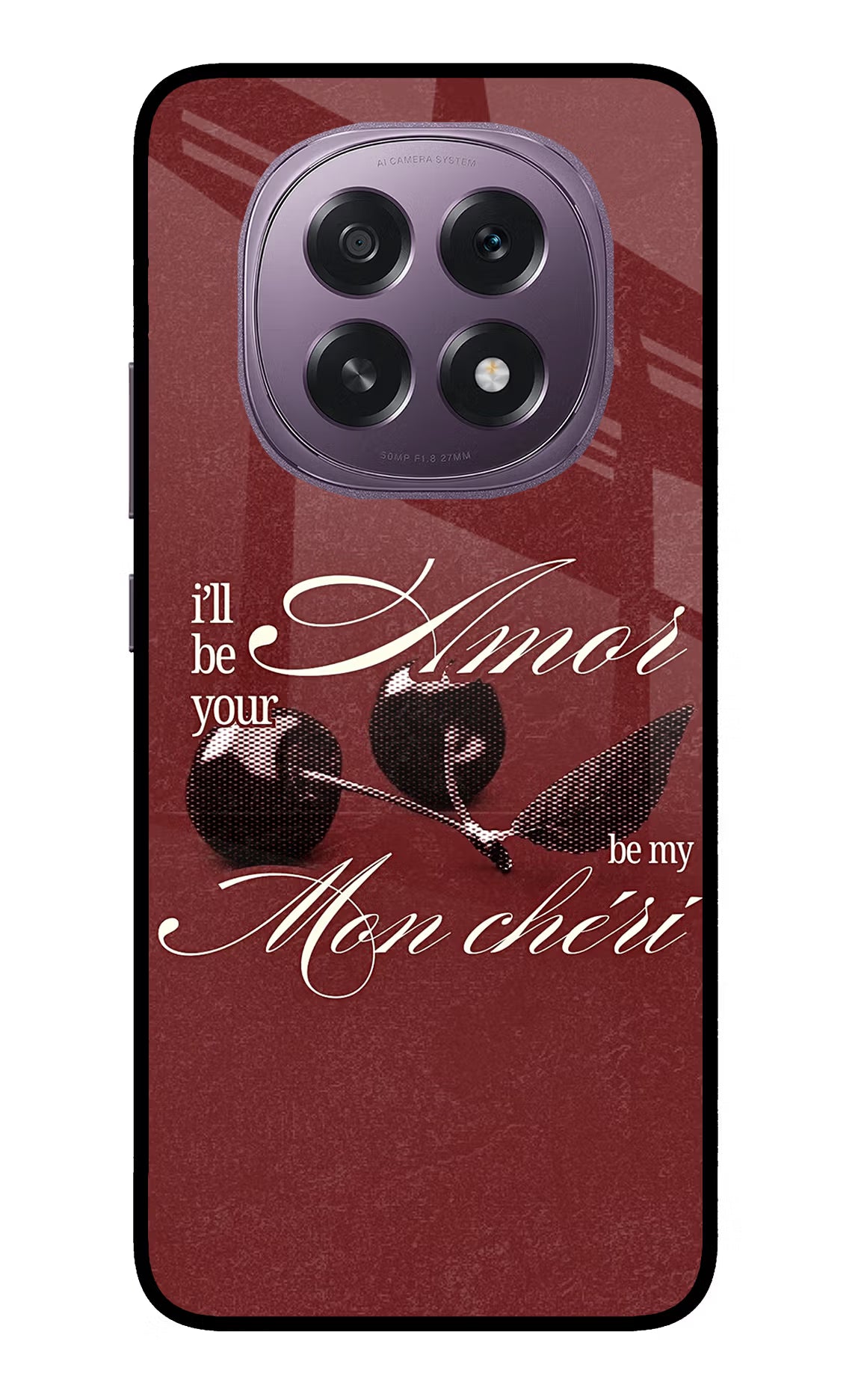 Velvet Cherry Oppo F29 5G Glass Case - Velvet Cherry Oppo F29 5G Glass Case Velvet Cherry Oppo F29 5G Glass Case