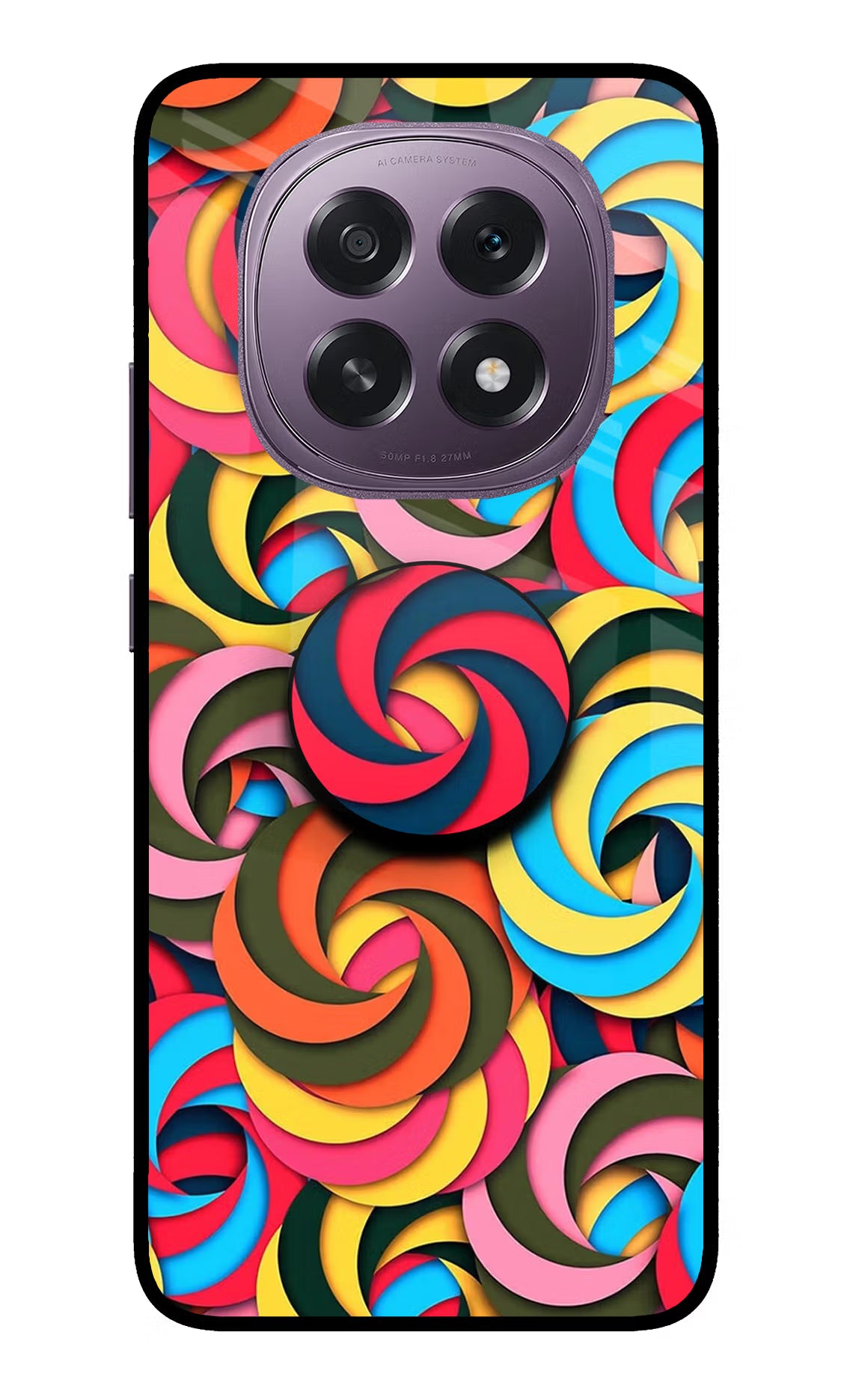 Spiral Pattern Oppo F29 5G Pop Case by Casekaro