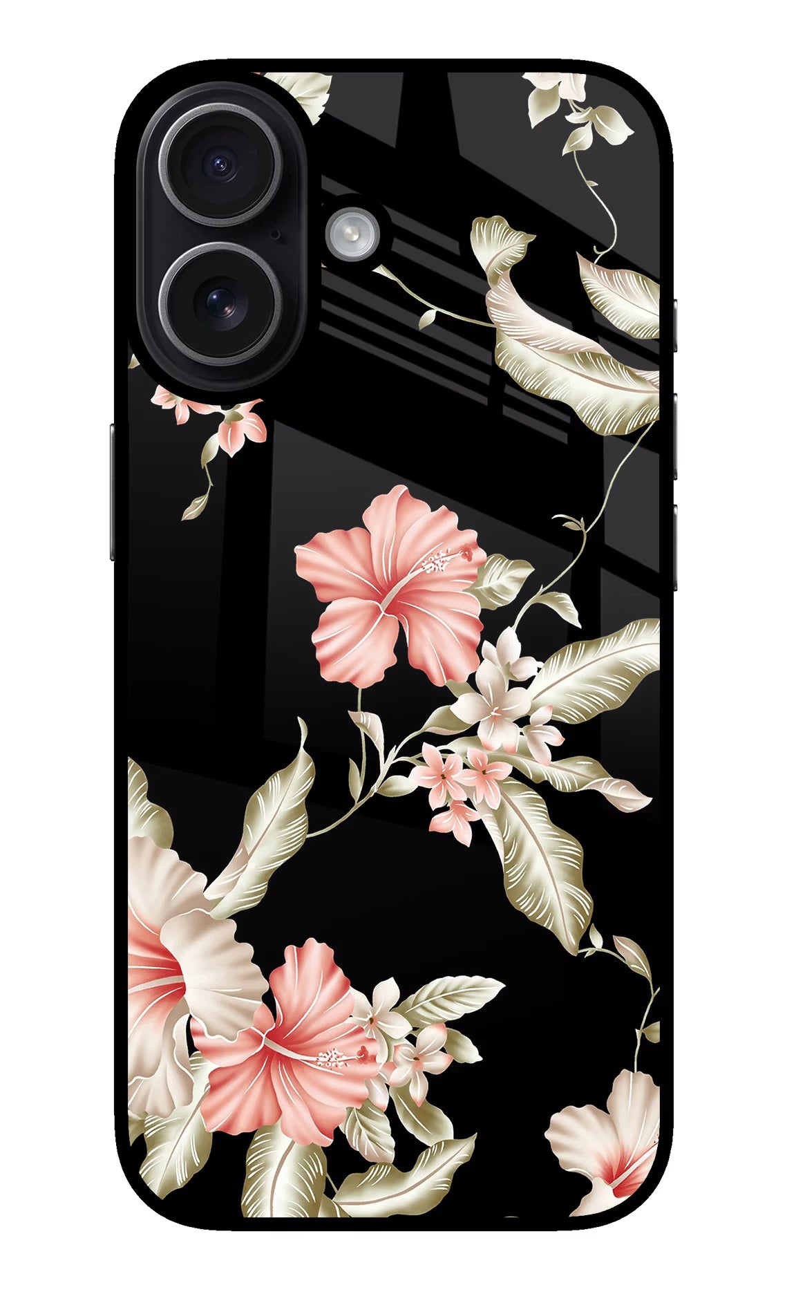 Flowers iPhone 17 Glass Case - Flowers iPhone 17 Glass Case Flowers iPhone 17 Glass Case