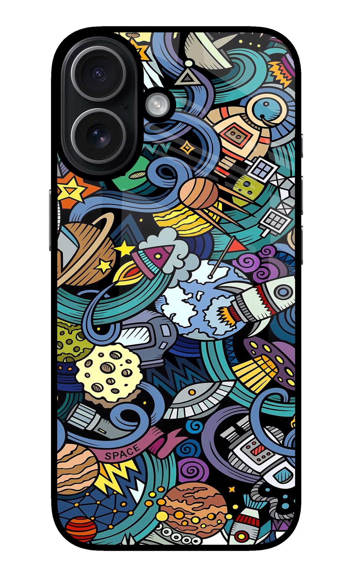 Space Abstract iPhone 17 Glass Case - Space Abstract iPhone 17 Glass Case Space Abstract iPhone 17 Glass Case