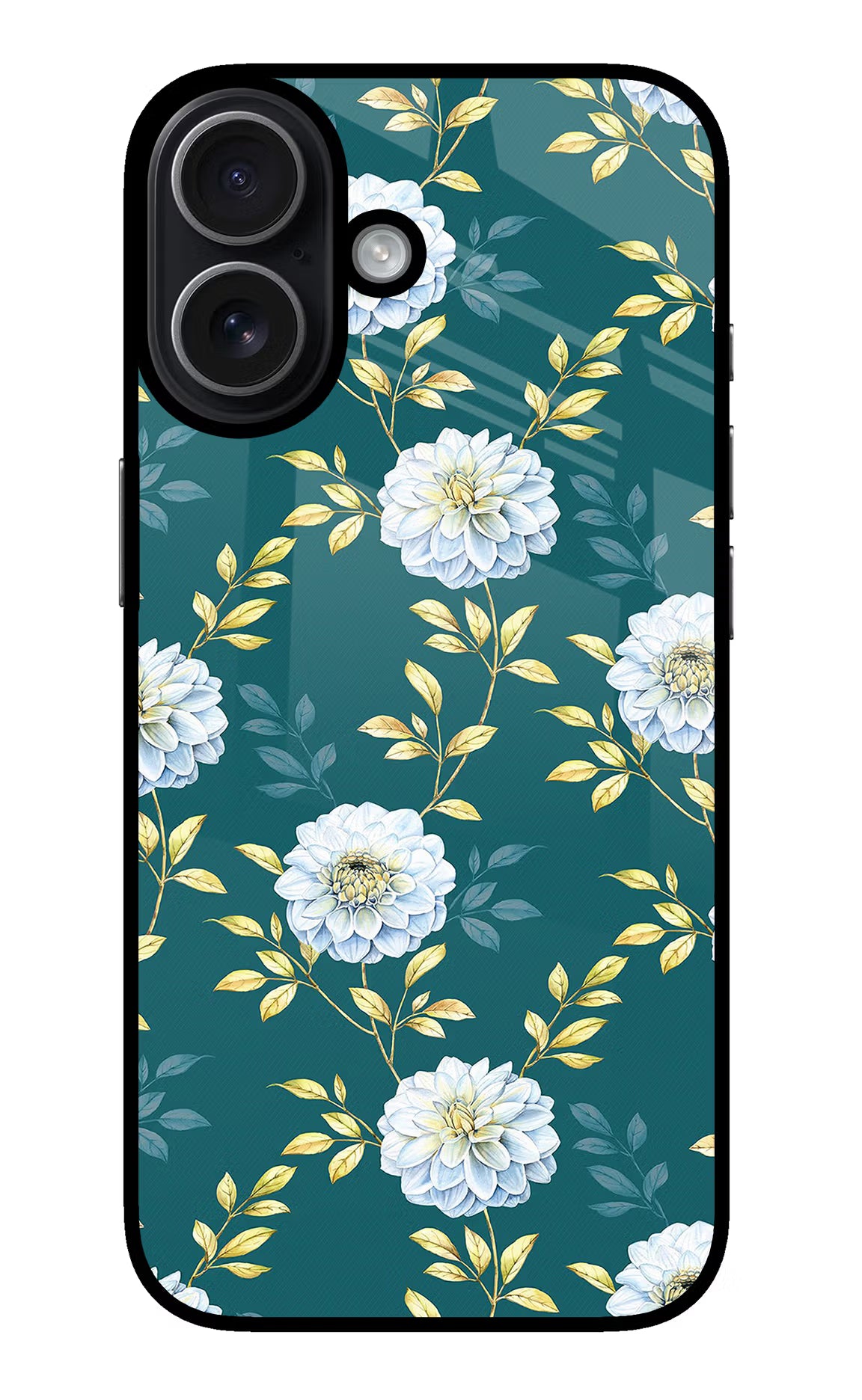 Flowers iPhone 17 Back Cover - Flowers iPhone 17 Glass Case Back Cover by Casekaro Flowers iPhone 17 Glass Case Back Cover by Casekaro