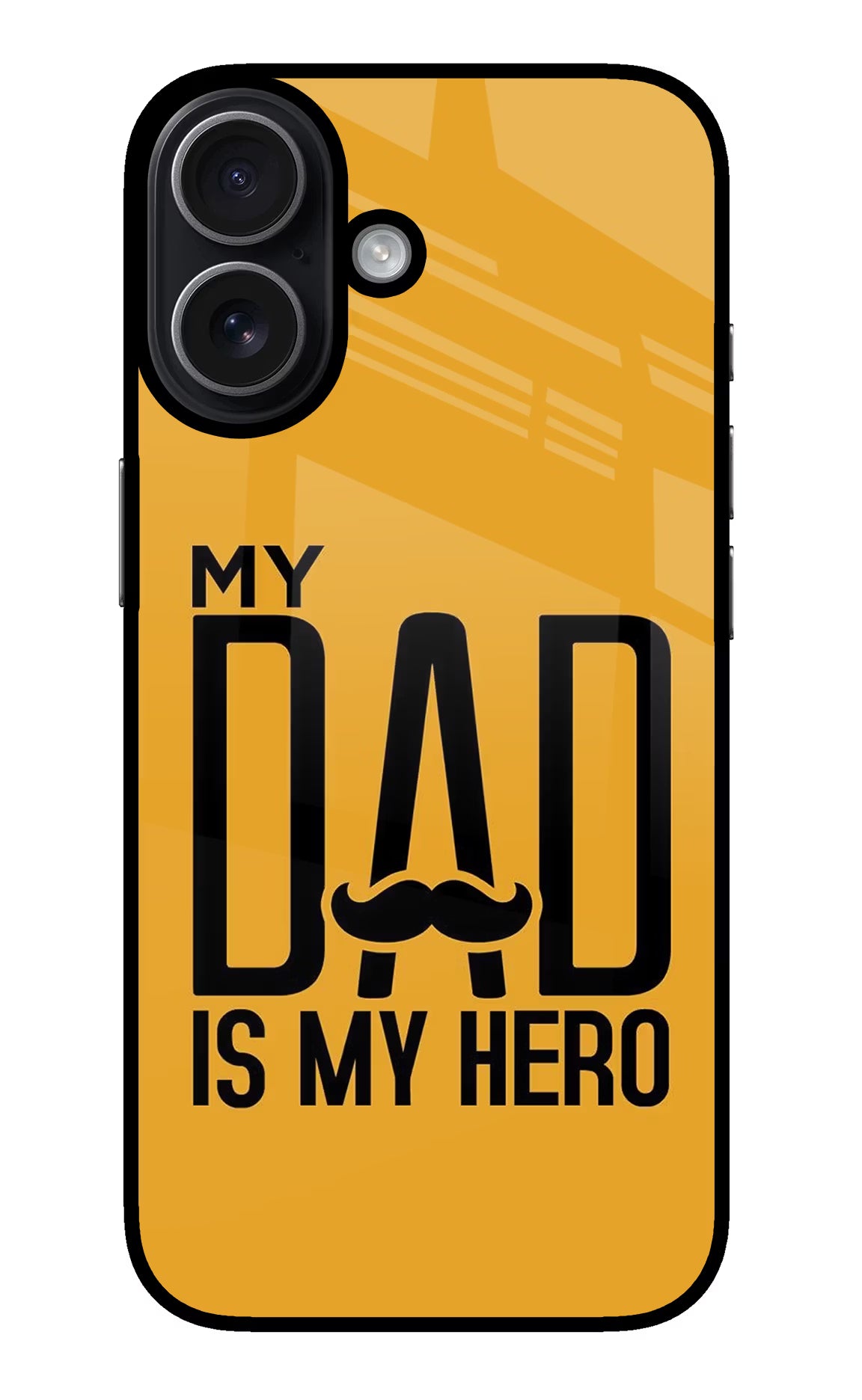 My Dad Is My Hero iPhone 17 Back Cover - My Dad Is My Hero iPhone 17 Glass Case Back Cover by Casekaro My Dad Is My Hero iPhone 17 Glass Case Back Cover by Casekaro