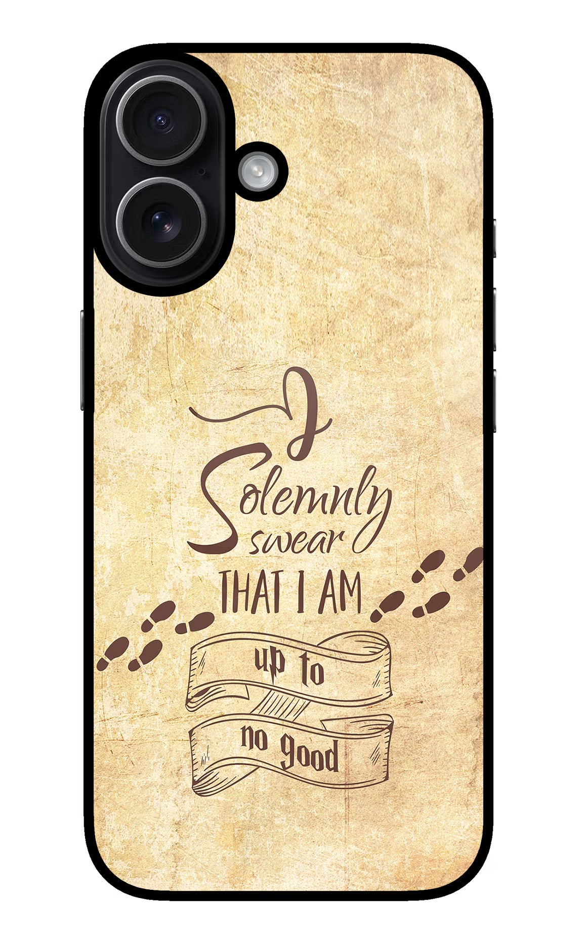 I Solemnly swear that i up to no good iPhone 17 Glass Case Back Cover by Casekaro