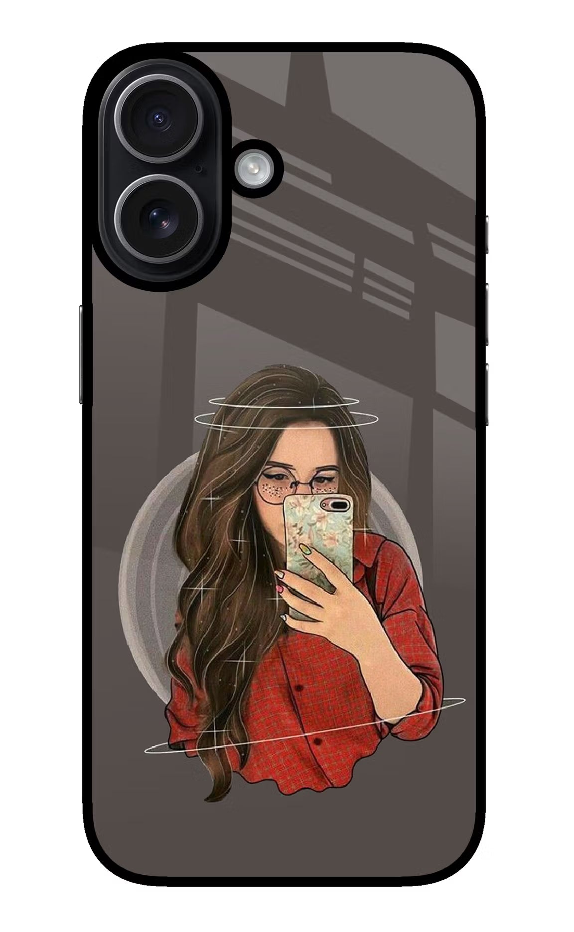 Selfie Queen iPhone 17 Back Cover - Selfie Queen iPhone 17 Glass Case Back Cover by Casekaro Selfie Queen iPhone 17 Glass Case Back Cover by Casekaro