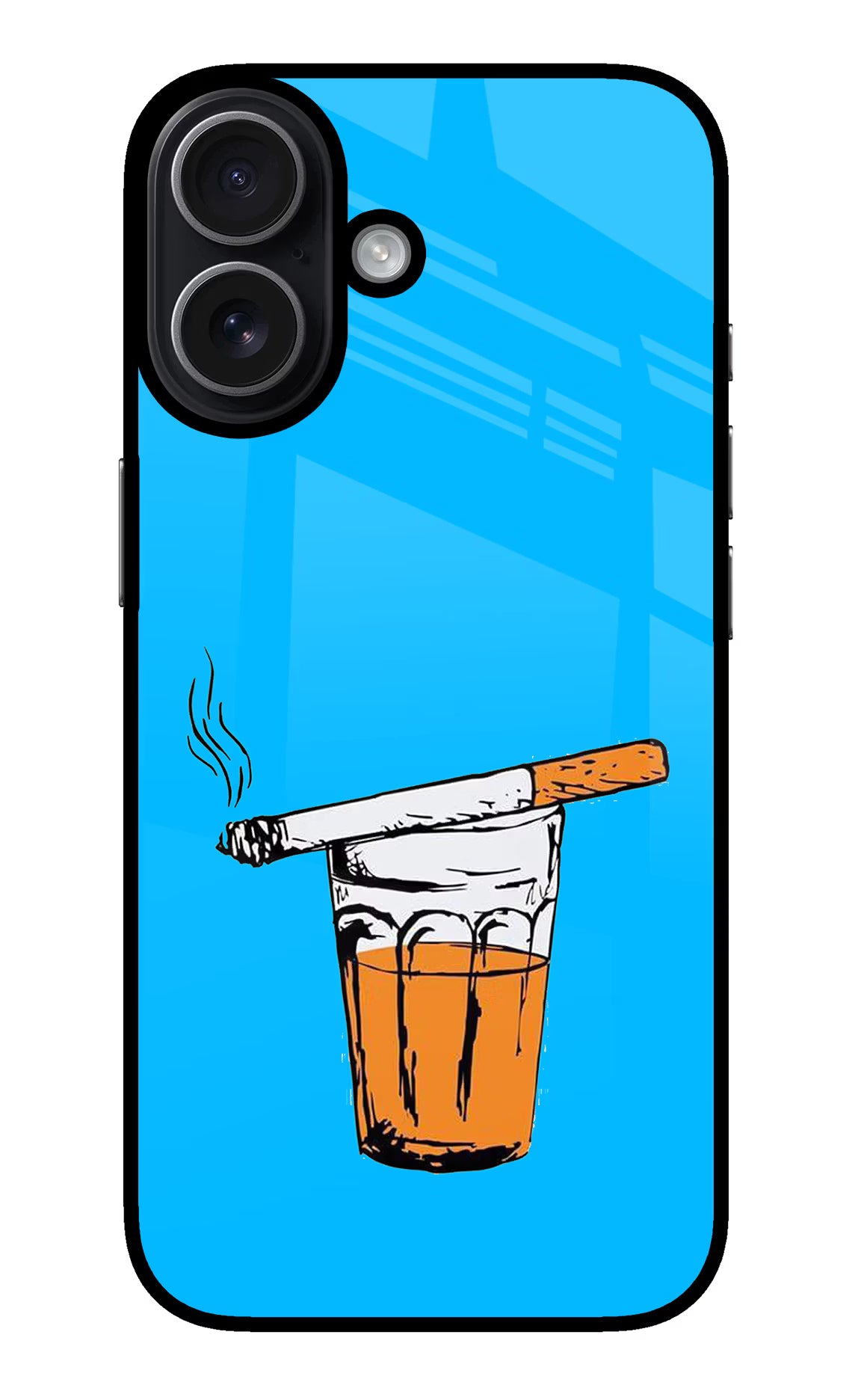 Chai Sutta iPhone 17 Back Cover - Chai Sutta iPhone 17 Glass Case Back Cover by Casekaro Chai Sutta iPhone 17 Glass Case Back Cover by Casekaro