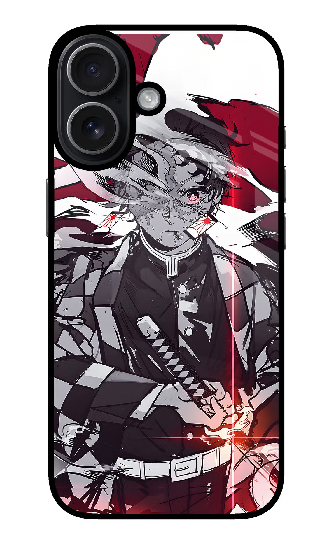 Demon Slayer iPhone 17 Glass Case Back Cover by Casekaro