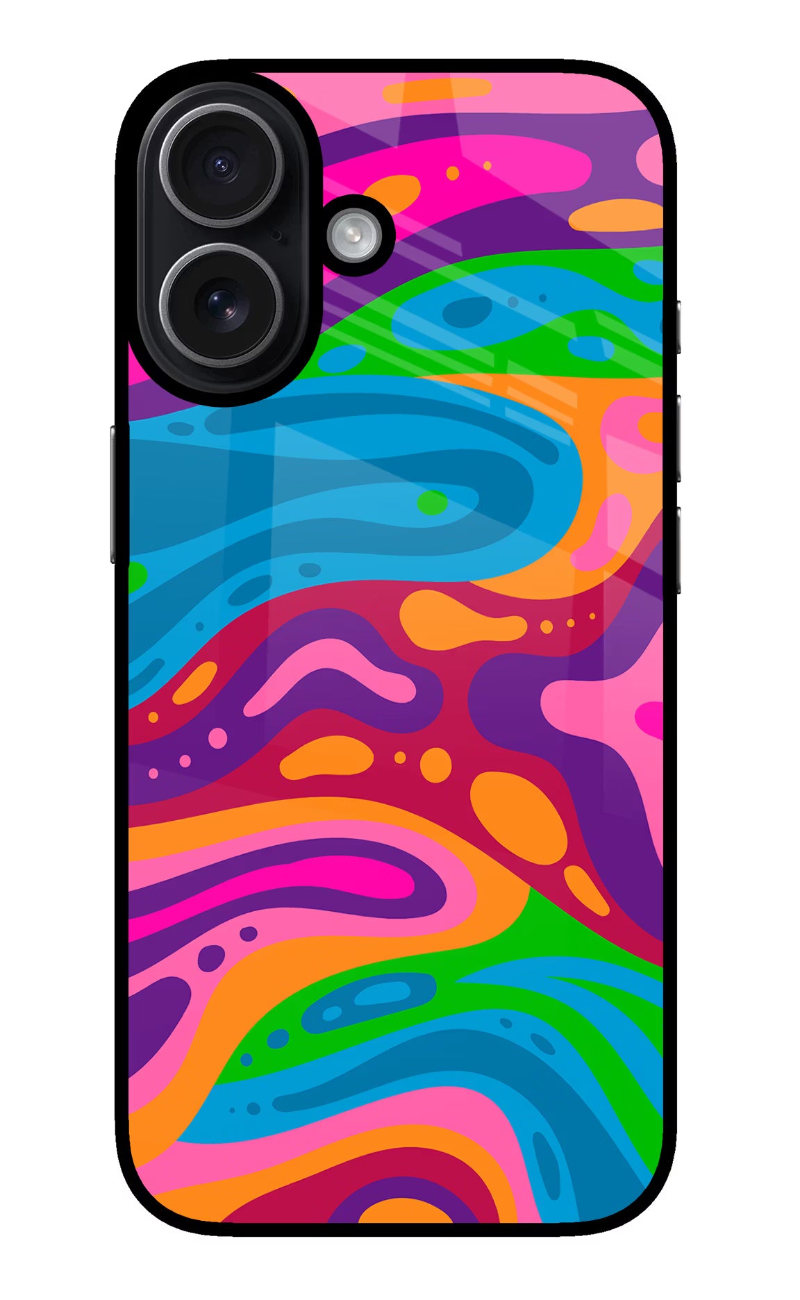 Trippy Pattern iPhone 17 Glass Case - Trippy Pattern iPhone 17 Glass Case Trippy Pattern iPhone 17 Glass Case