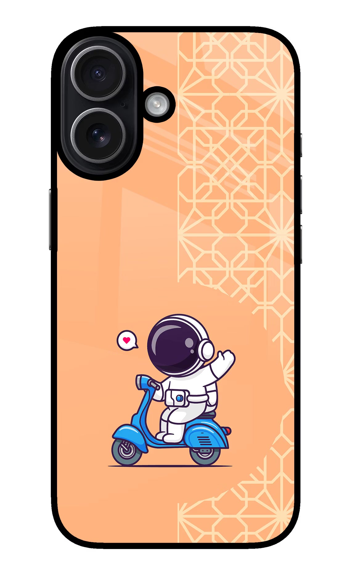 Cute Astronaut Riding iPhone 17 Glass Case - Cute Astronaut Riding iPhone 17 Glass Case Cute Astronaut Riding iPhone 17 Glass Case