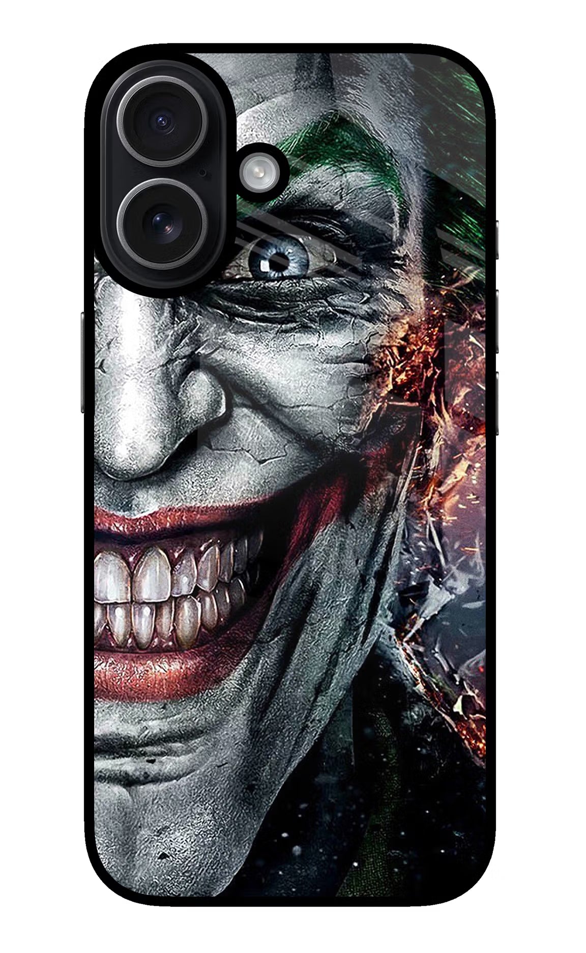 Joker Cam iPhone 17 Glass Case Back Cover by Casekaro
