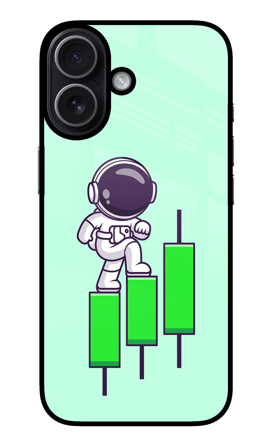 Astronaut Trader iPhone 17 Glass Case - Astronaut Trader iPhone 17 Glass Case Astronaut Trader iPhone 17 Glass Case