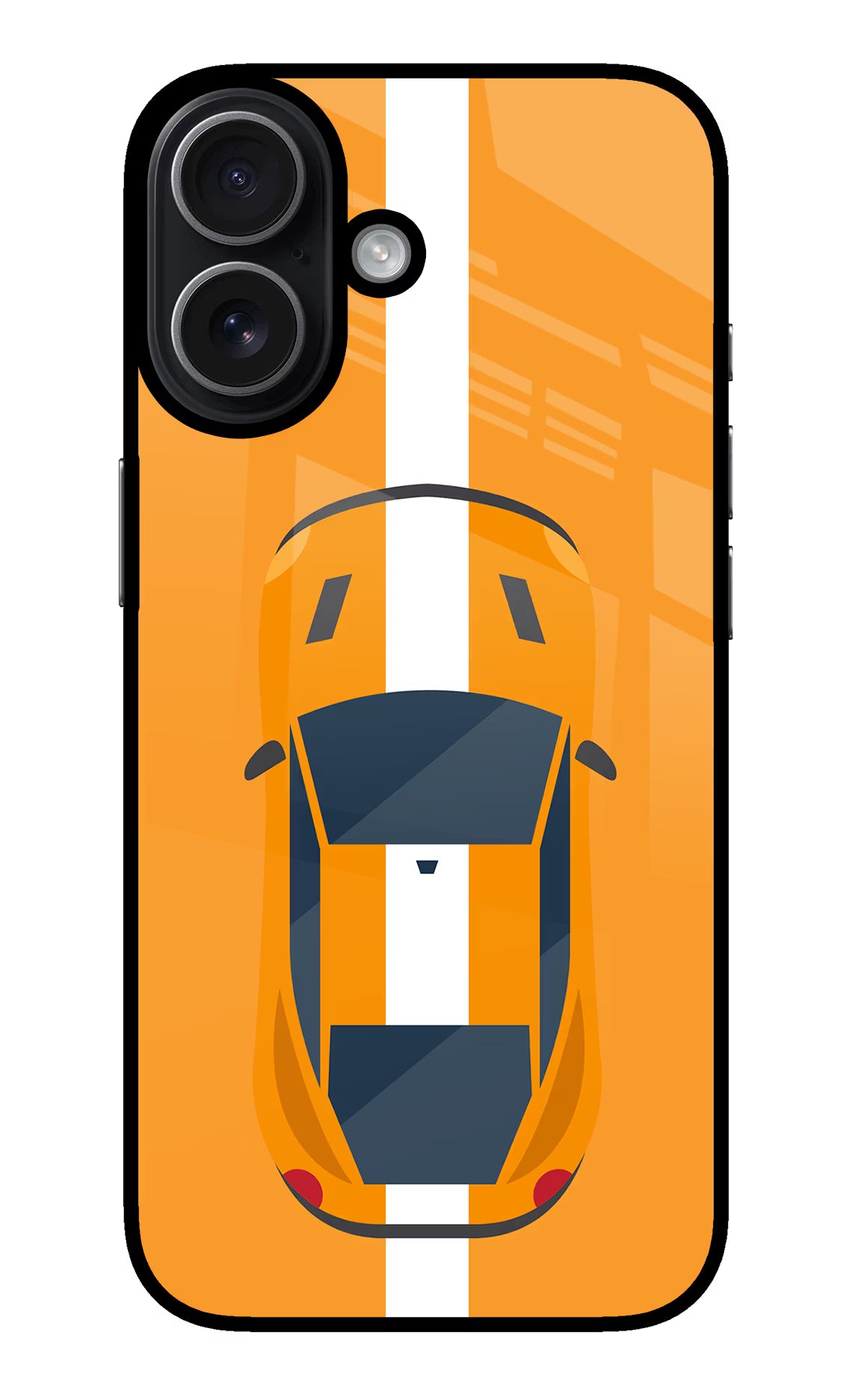 Highway Pursuit iPhone 17 Glass Case Back Cover by Casekaro