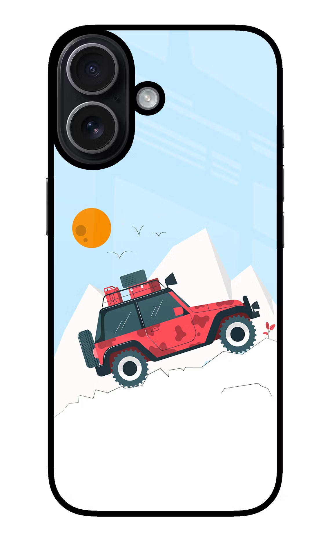 Mountain Trail Beast iPhone 17 Glass Case Back Cover by Casekaro