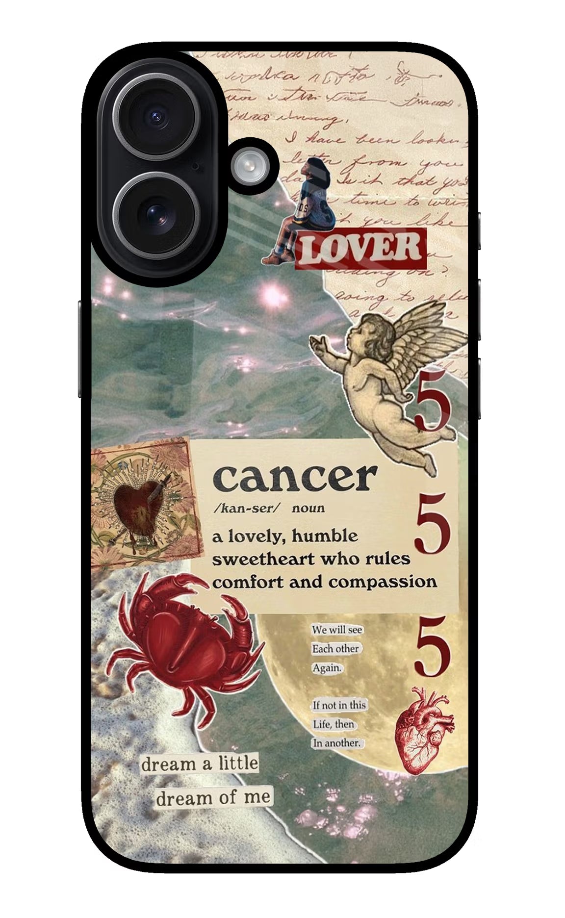 Cancer Zodiac iPhone 17 Glass Case - Cancer Zodiac iPhone 17 Glass Case Cancer Zodiac iPhone 17 Glass Case