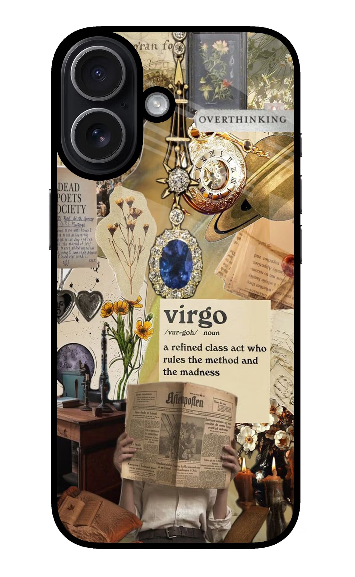 Virgo Zodiac iPhone 17 Glass Case - Virgo Zodiac iPhone 17 Glass Case Virgo Zodiac iPhone 17 Glass Case