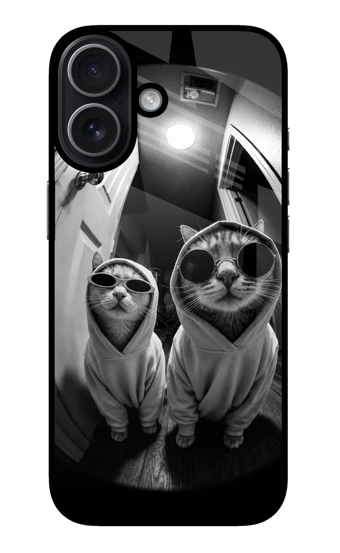 Hood Cats iPhone 17 Glass Case - Hood Cats iPhone 17 Glass Case Hood Cats iPhone 17 Glass Case