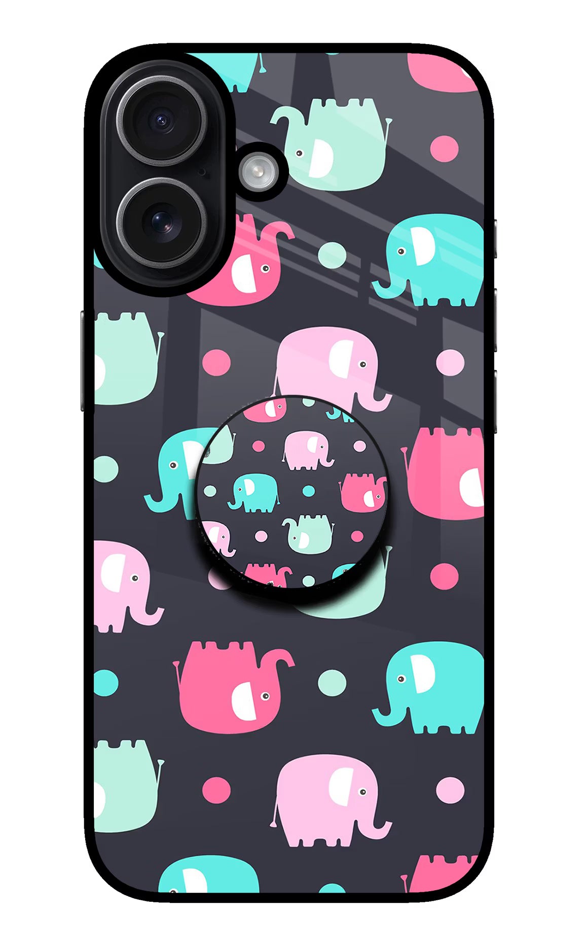Baby Elephants iPhone 17 Pop Case - Baby Elephants iPhone 17 Pop Case by Casekaro Baby Elephants iPhone 17 Pop Case by Casekaro